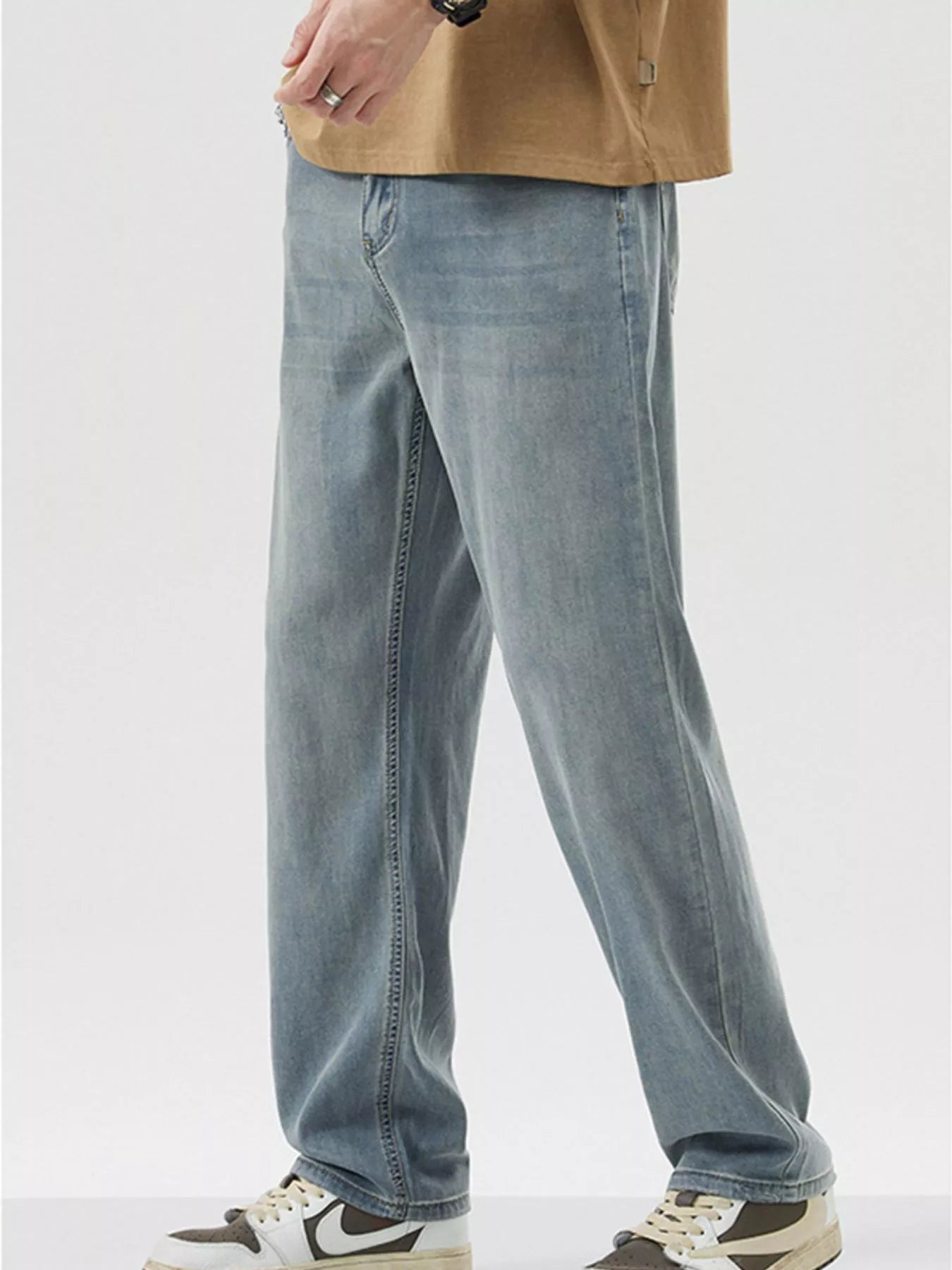 Men's Wide Leg Jeans designed for comfort and style at Lookzlike