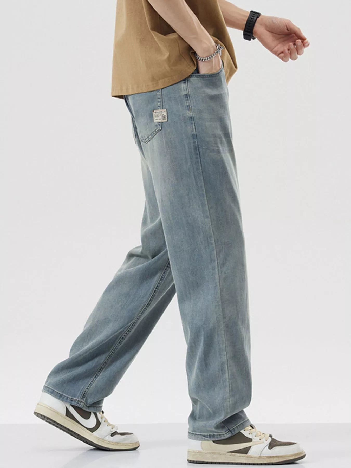 Men's Wide Leg Jeans designed for comfort and style at Lookzlike