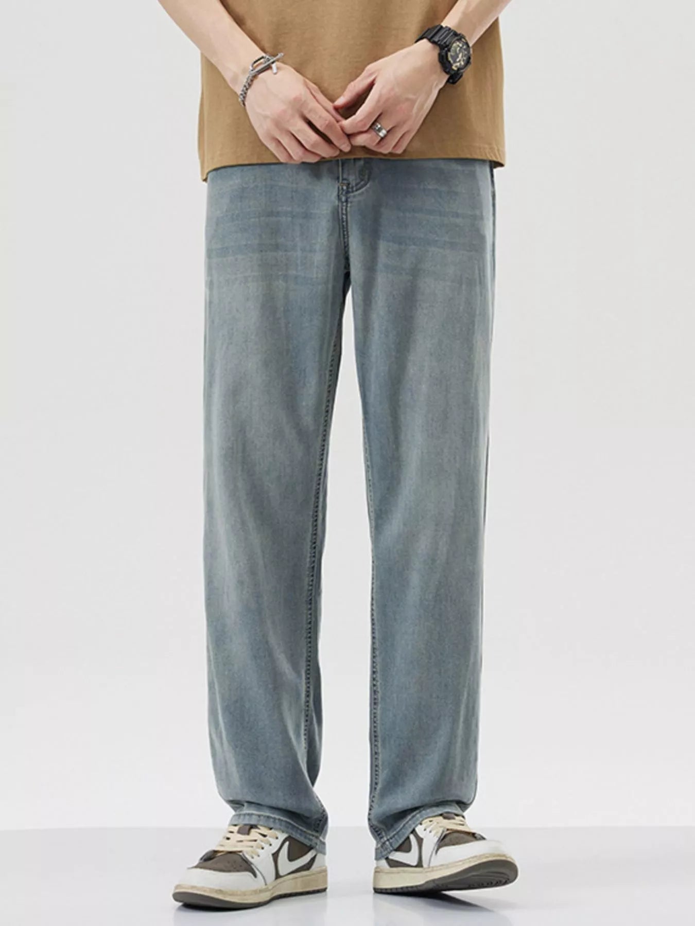 Men's Wide Leg Jeans designed for comfort and style at Lookzlike