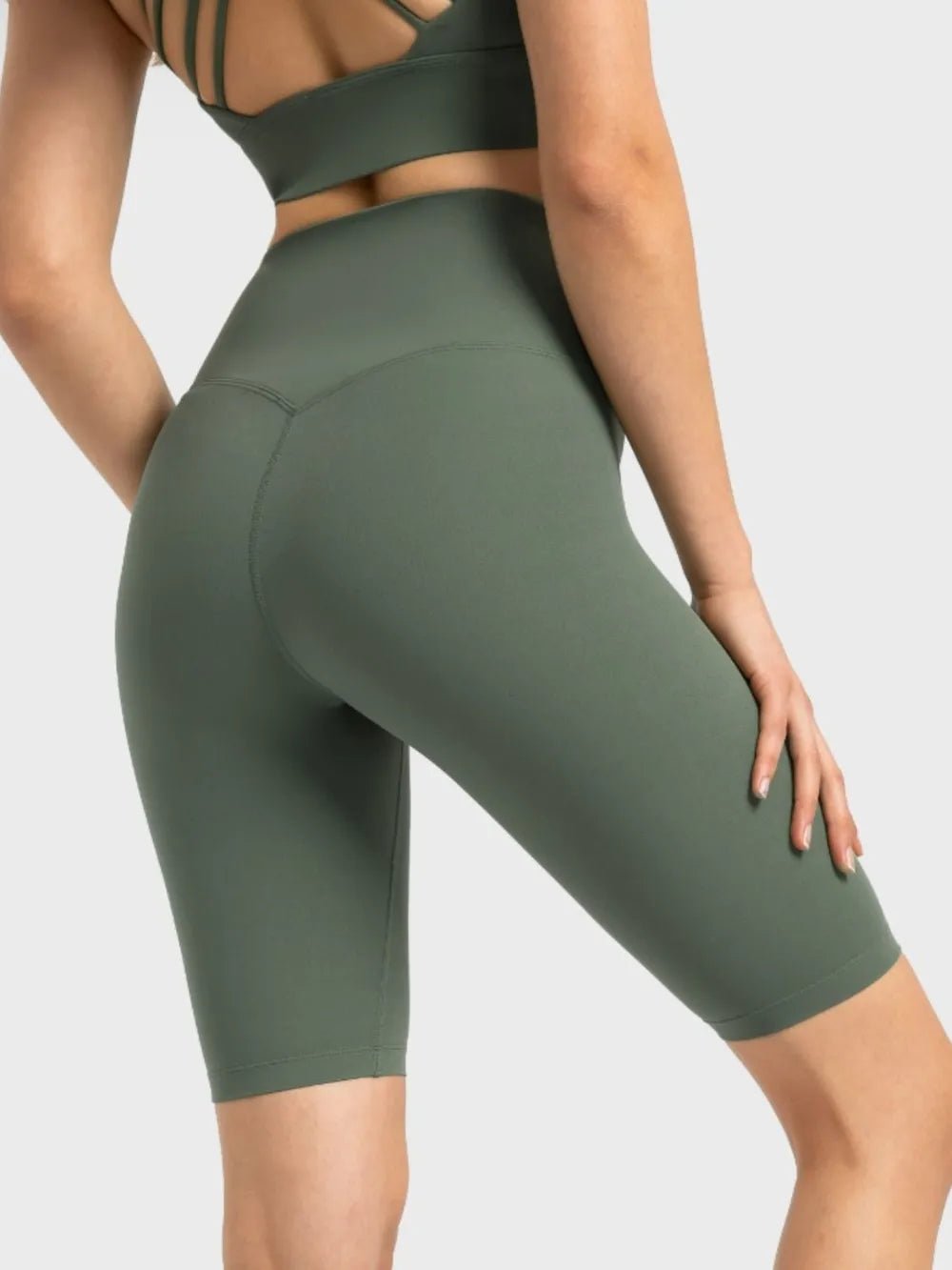 Millennia High Rise Wide Waistband Active Shorts - Lookzlike