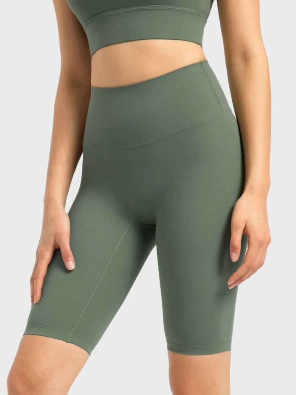 Millennia High Rise Wide Waistband Active Shorts - Lookzlike