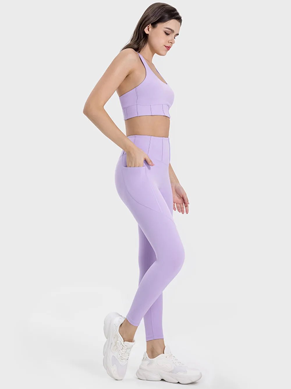 Millennia Pocketed High Waist Active Leggings - Lookzlike