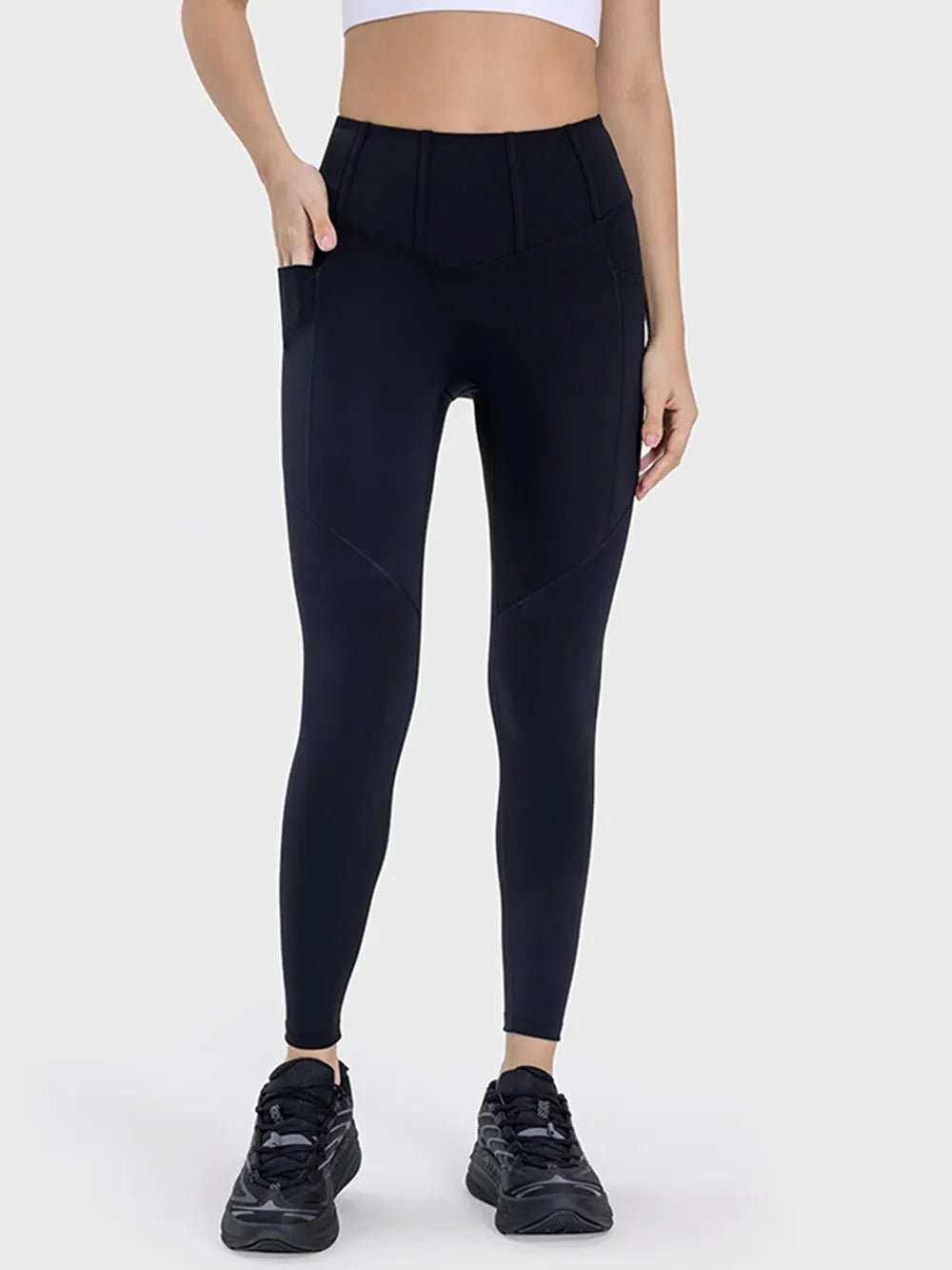 Millennia Pocketed High Waist Active Leggings - Lookzlike