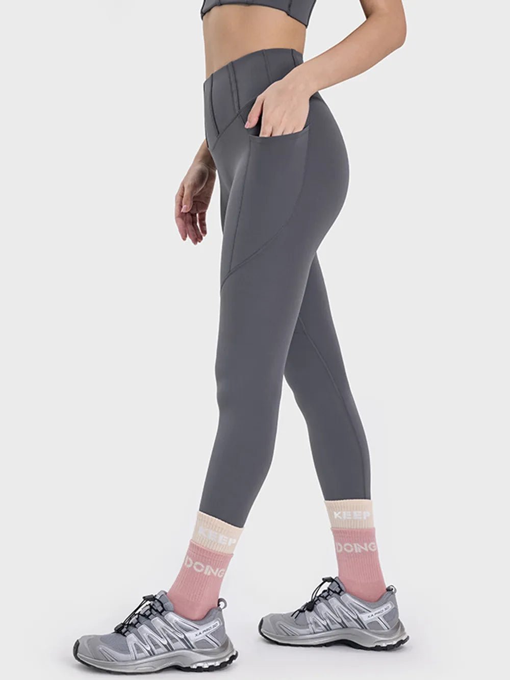 Millennia Pocketed High Waist Active Leggings - Lookzlike