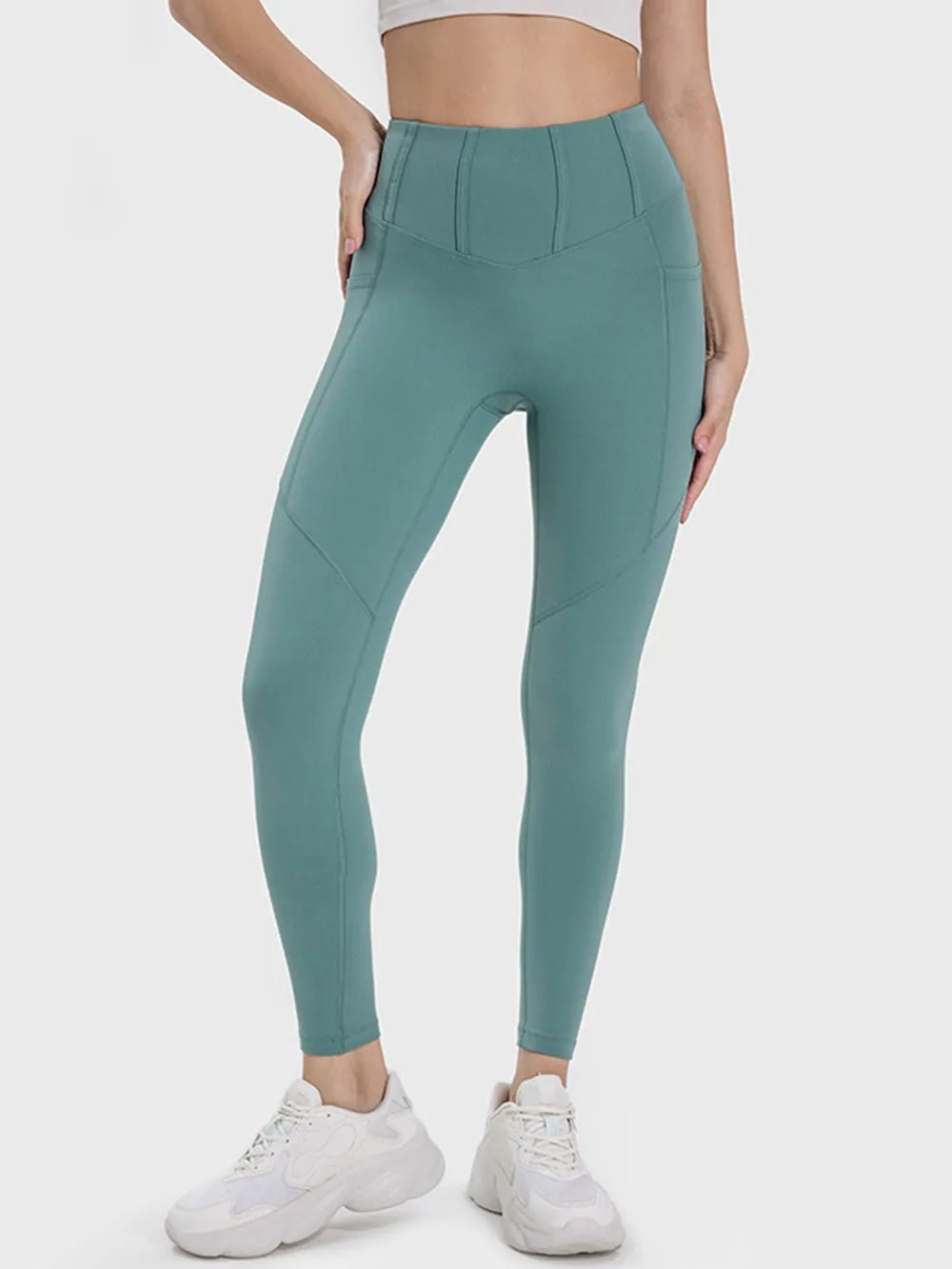 Millennia Pocketed High Waist Active Leggings - Lookzlike