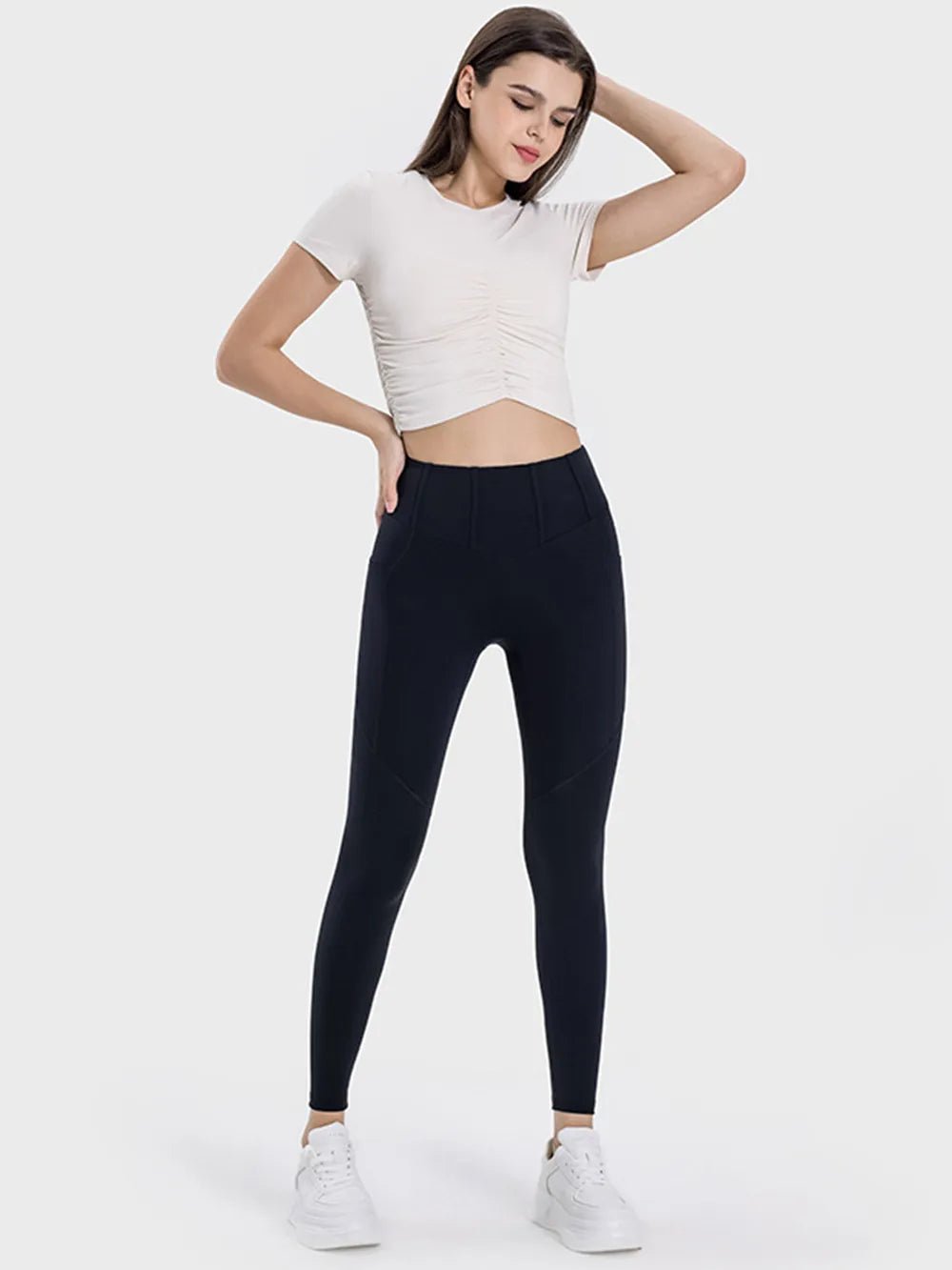 Millennia Pocketed High Waist Active Leggings - Lookzlike