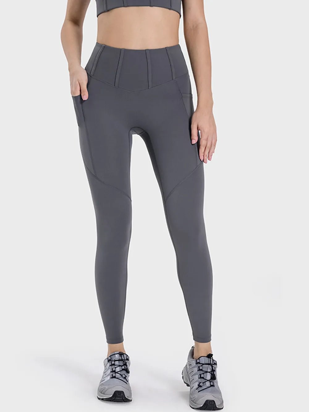 Millennia Pocketed High Waist Active Leggings - Lookzlike
