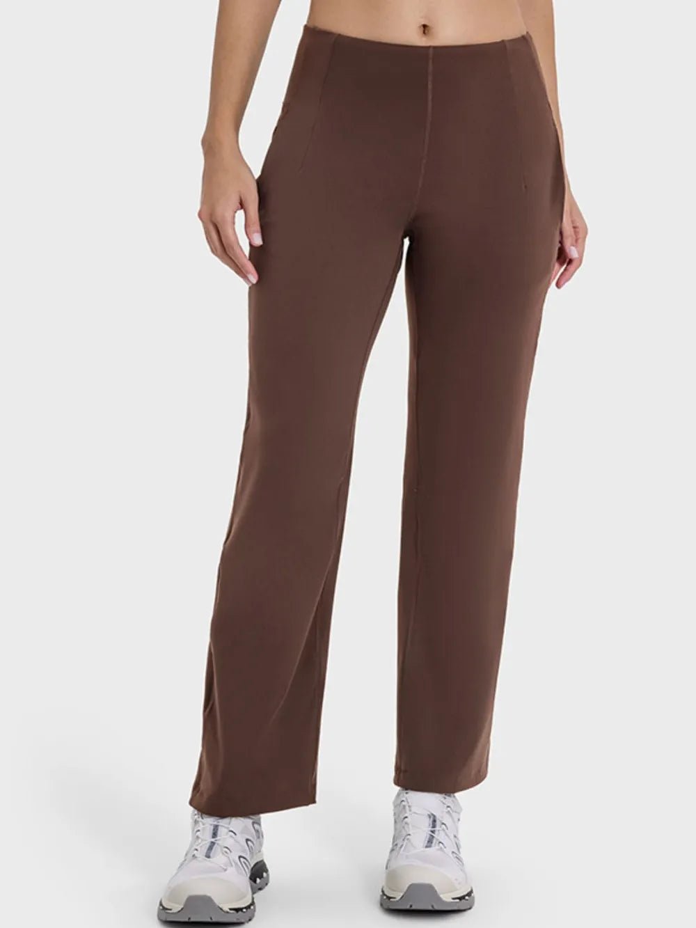 Millennia Pocketed High Waist Active Pants - Lookzlike