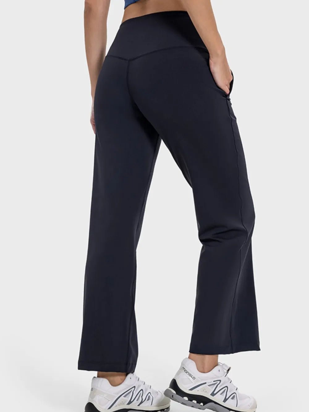 Millennia Pocketed High Waist Active Pants - Lookzlike