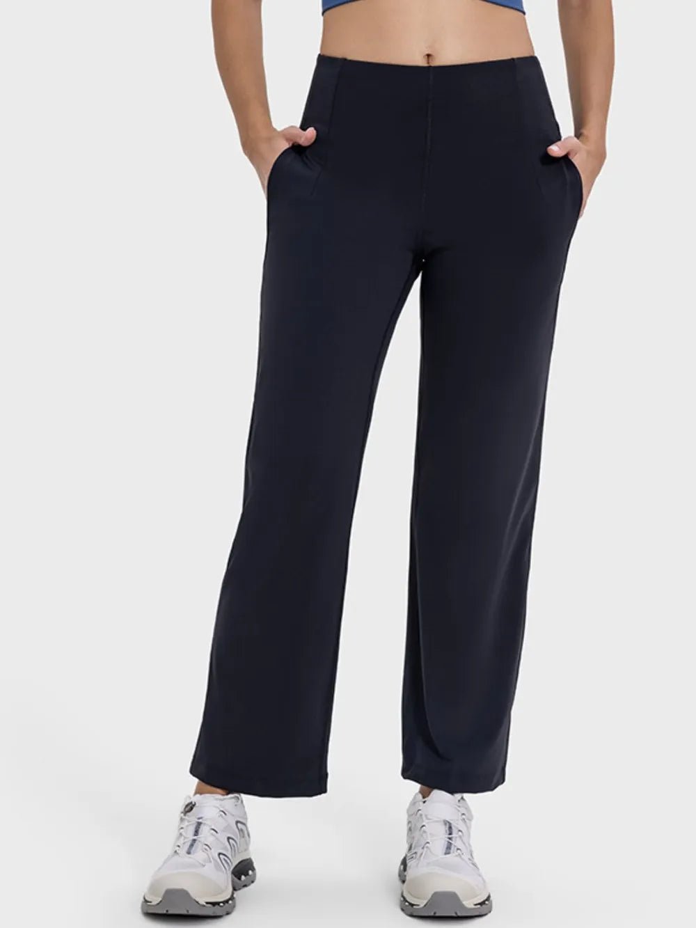 Millennia Pocketed High Waist Active Pants - Lookzlike