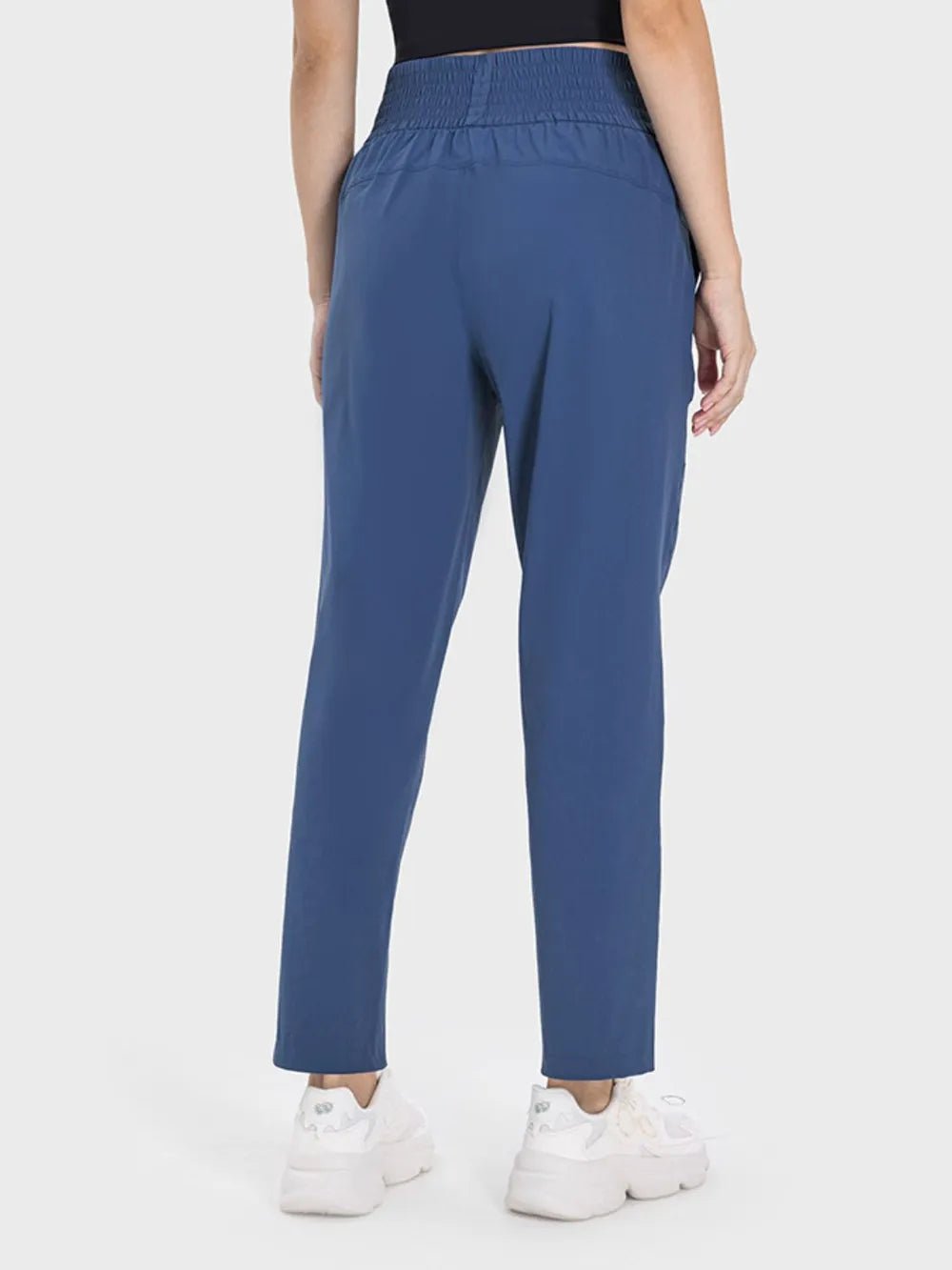 Millennia Pocketed High Waist Active Pants - Lookzlike
