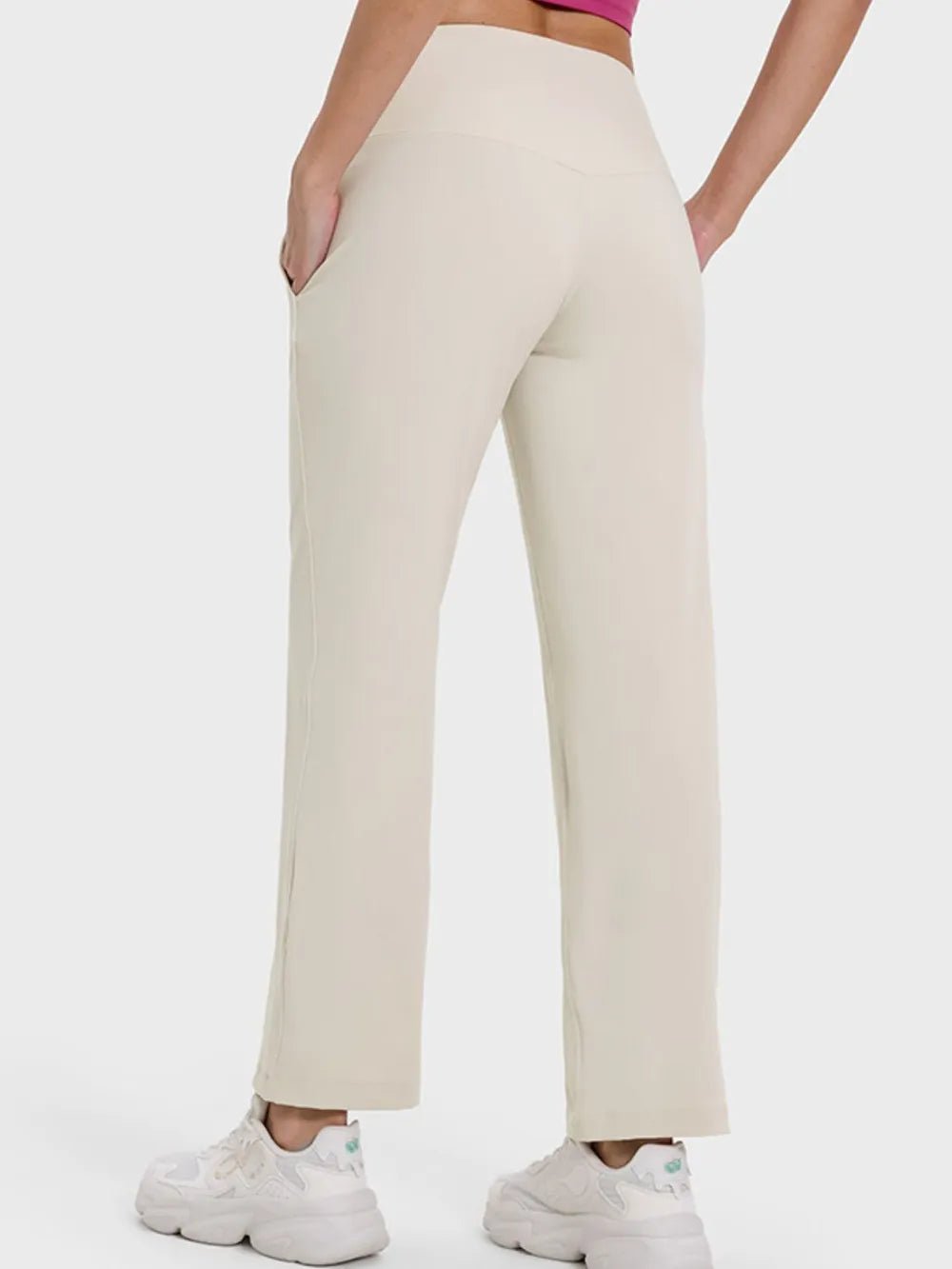 Millennia Pocketed High Waist Active Pants - Lookzlike