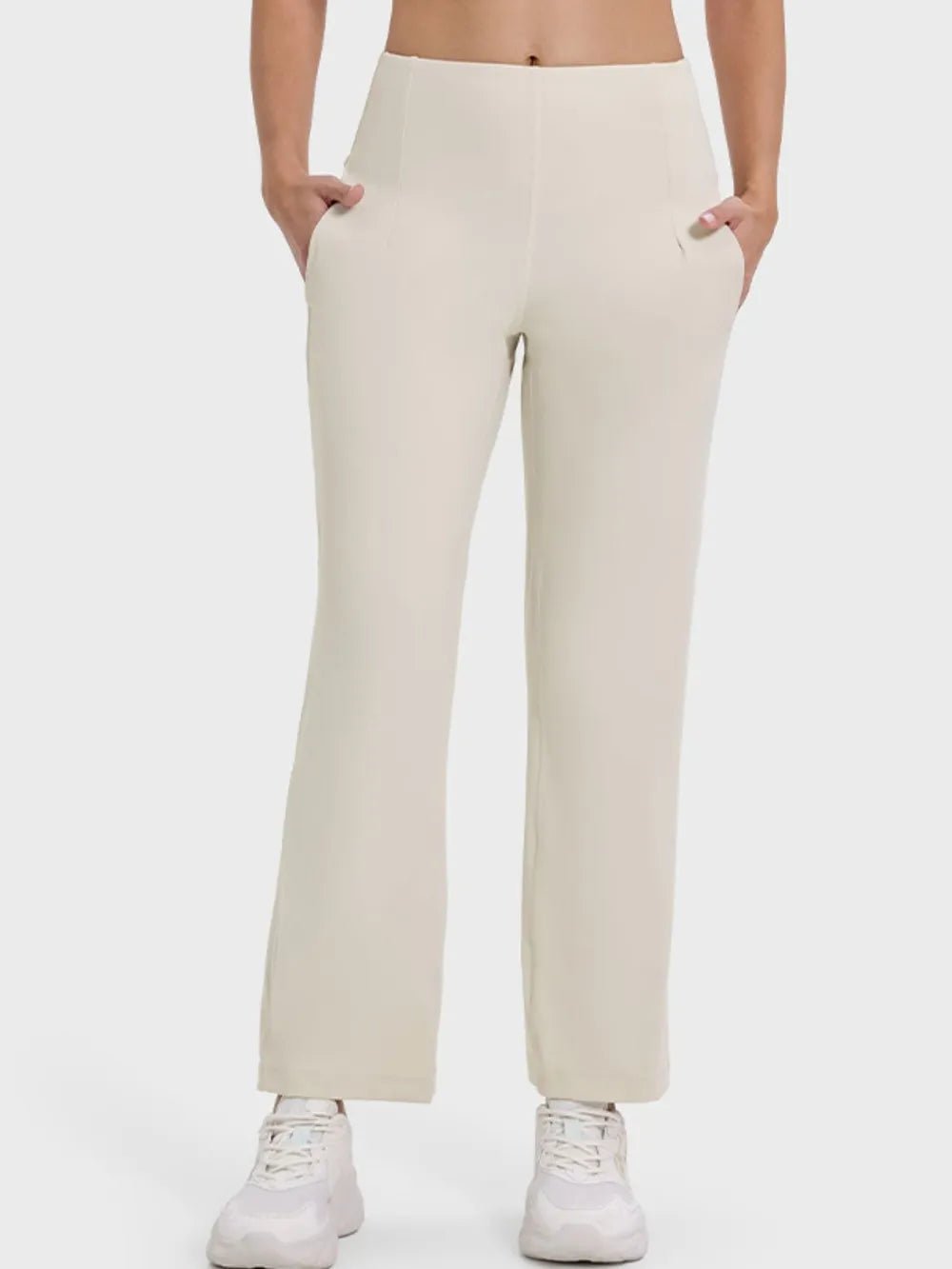 Millennia Pocketed High Waist Active Pants - Lookzlike