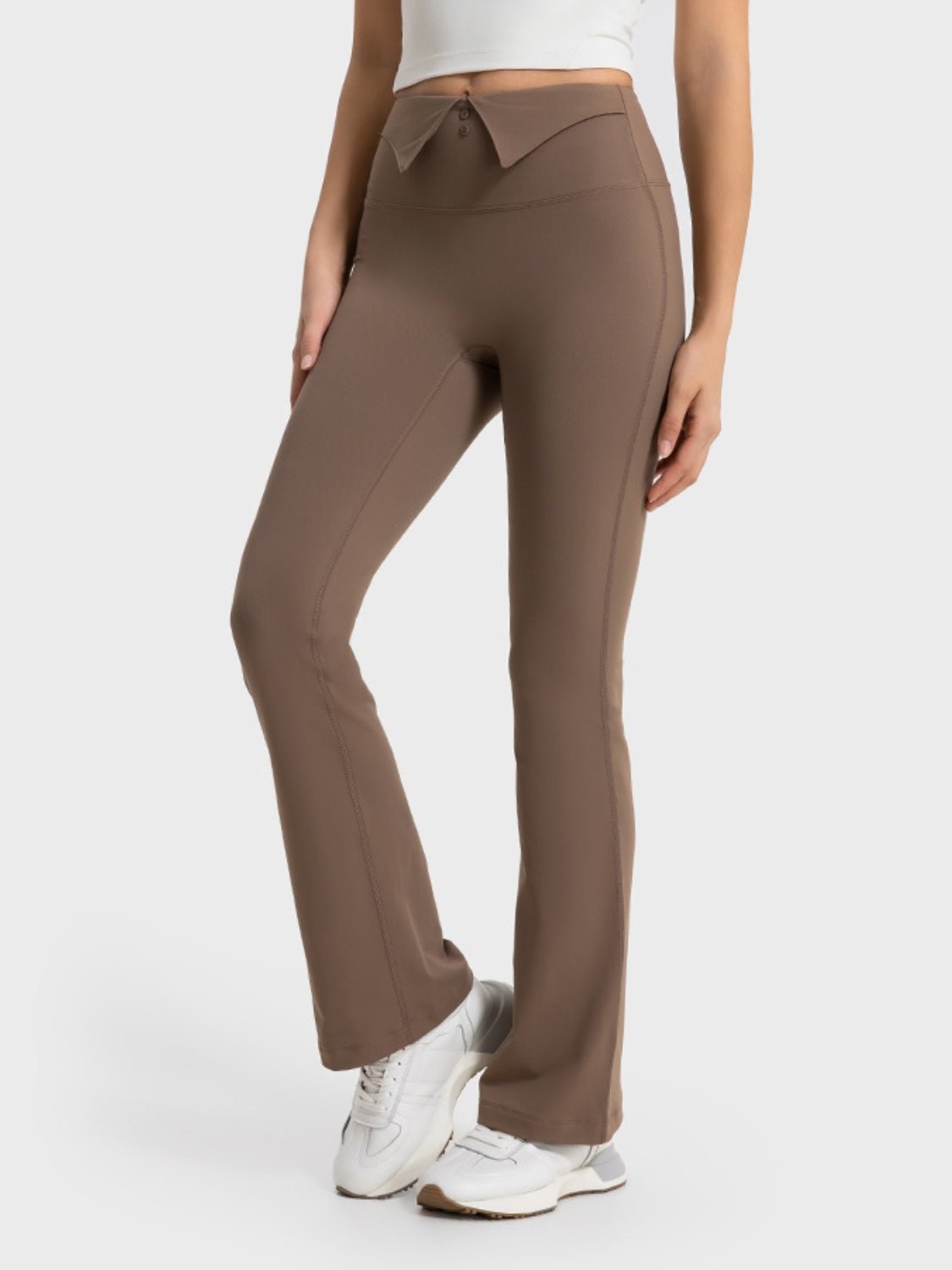 Millennia Wide Waistband Bootcut Sport Pants - Lookzlike