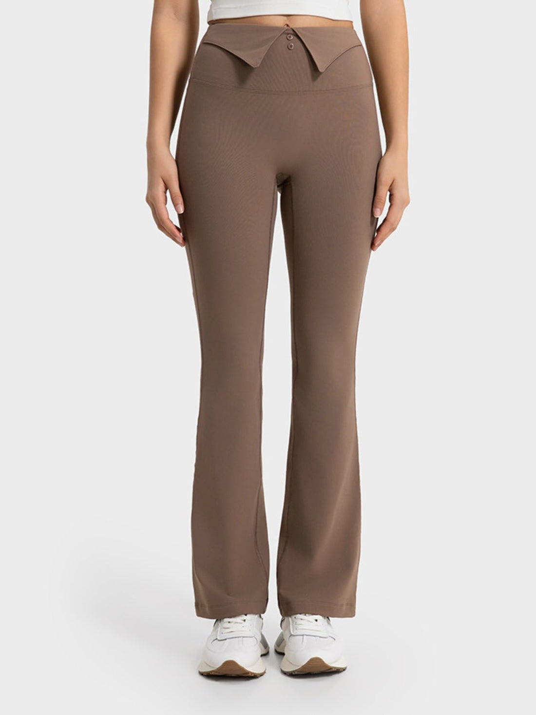 Millennia Wide Waistband Bootcut Sport Pants - Lookzlike