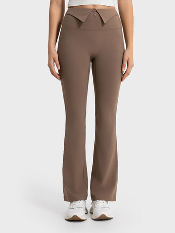 Millennia Wide Waistband Bootcut Sport Pants - Lookzlike