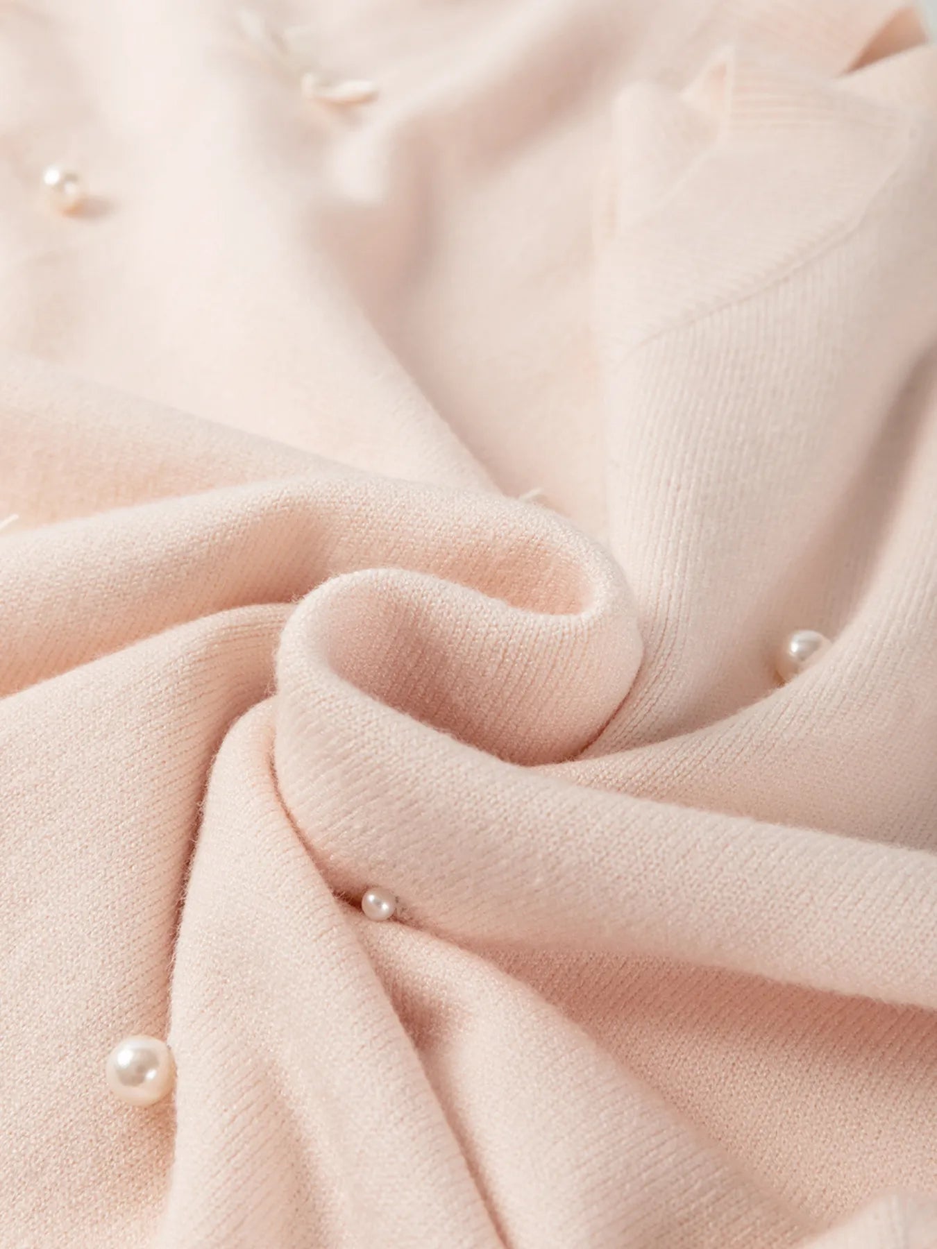 Pearl Embellished Bow Detail Short Sleeve Sweater - Lookzlike