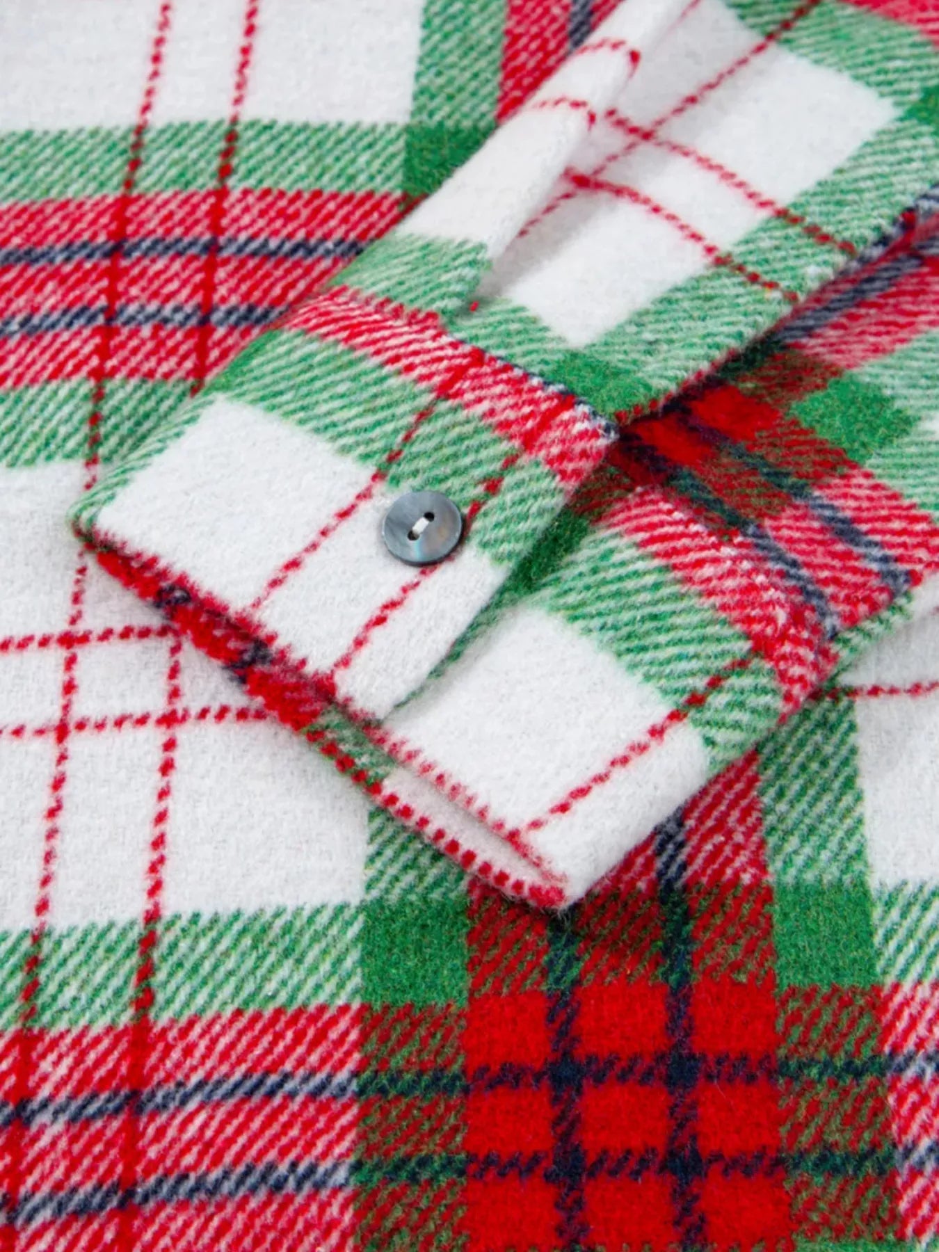 Plaid Button - Down Long Sleeve Shacket designed for comfort and style at Lookzlike