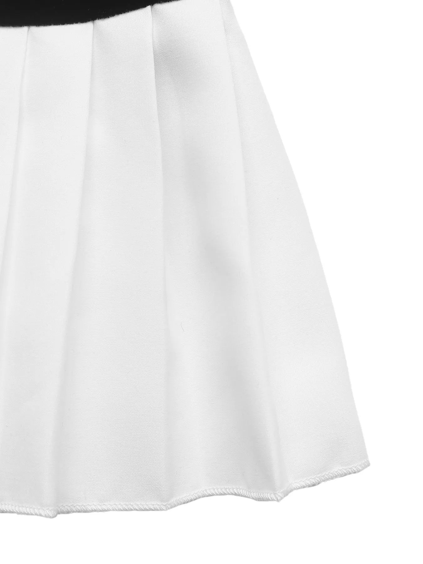 Pleated Hem Sweetheart Neckline Long Sleeve Mini Dress designed for comfort and style at Lookzlike