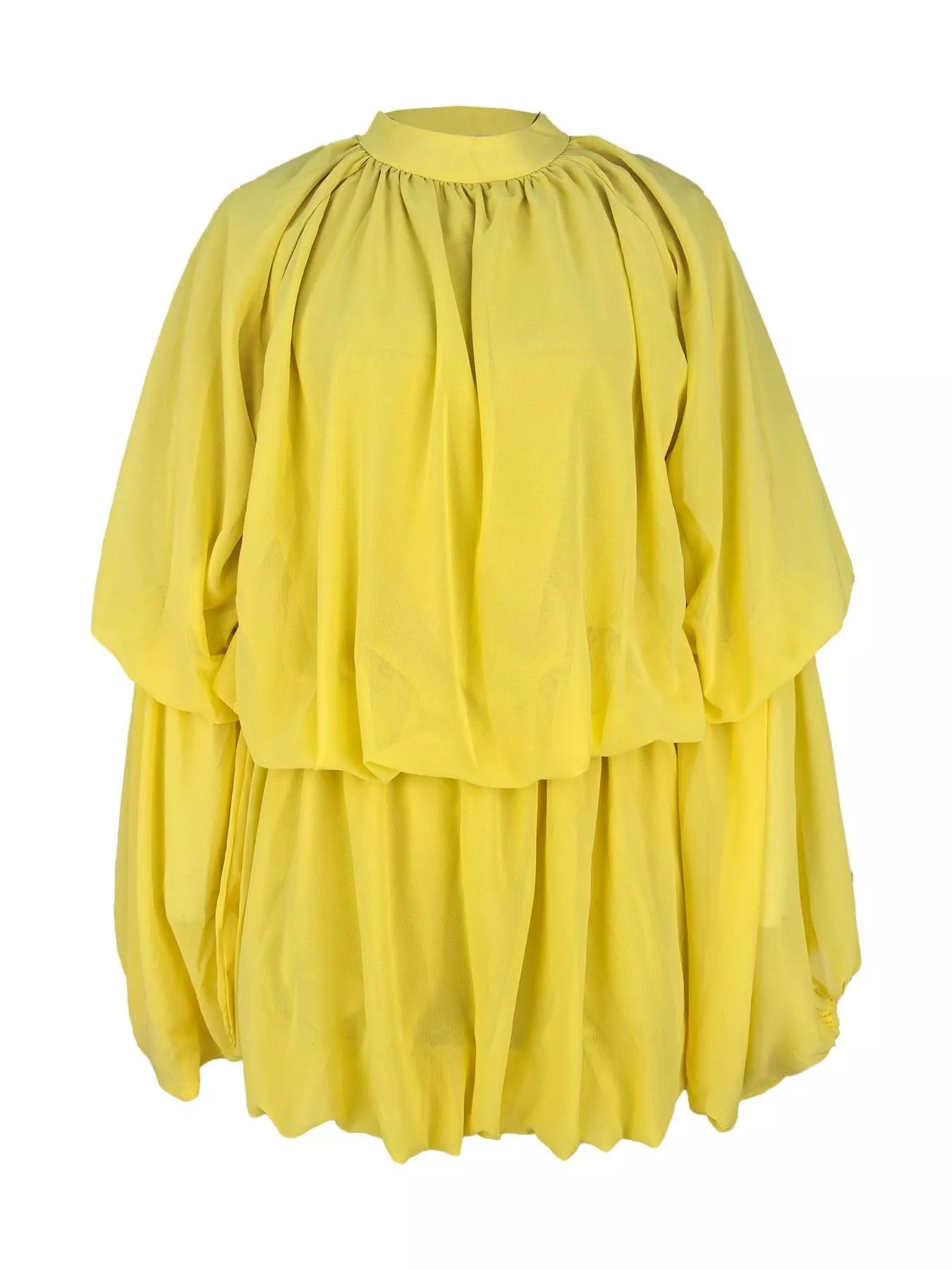 Pleated Long Sleeve Top and Skirt Set designed for comfort and style at Lookzlike