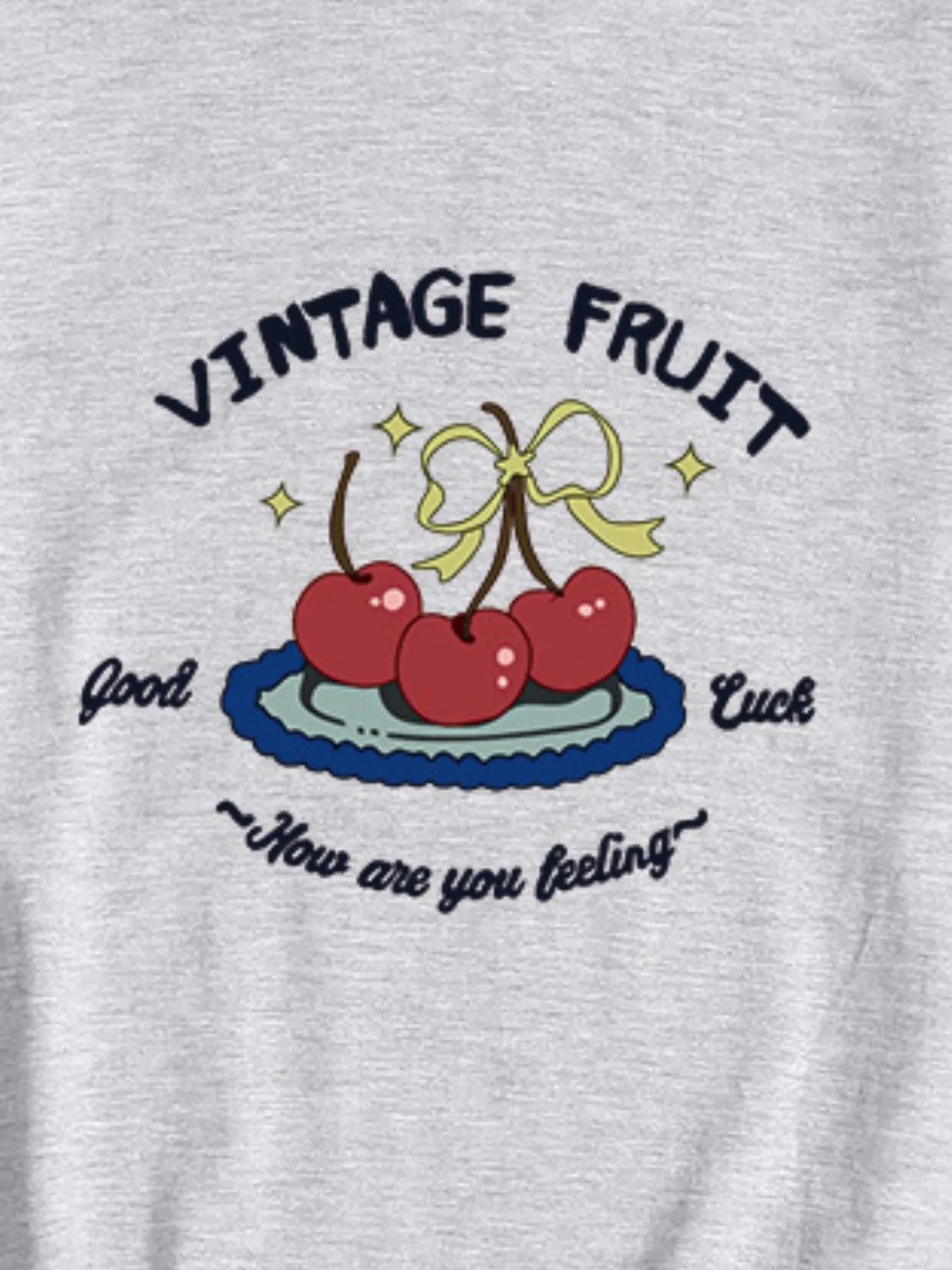 Plus Size Fruit Graphic Round Neck T-Shirt - Lookzlike