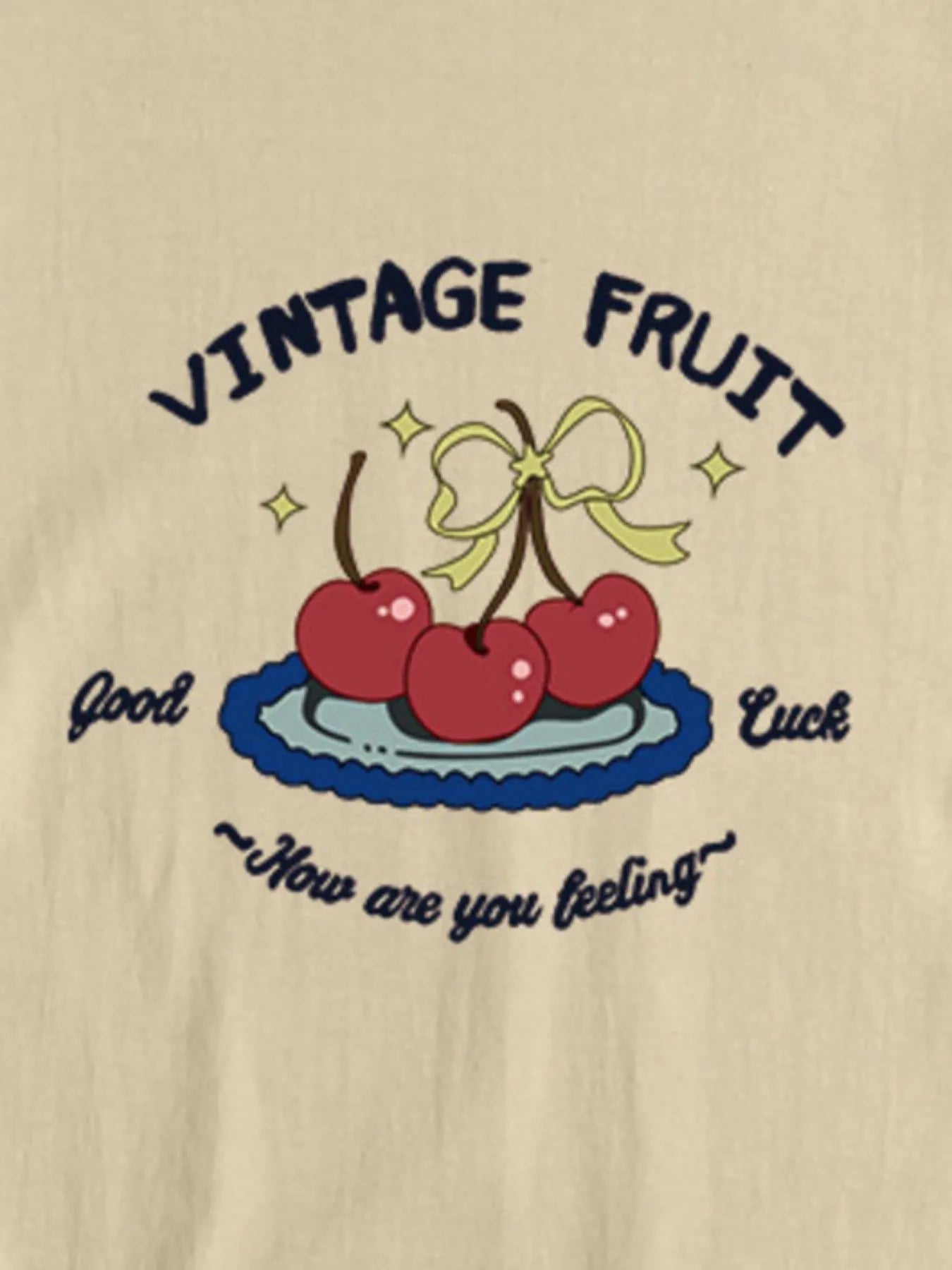 Plus Size Fruit Graphic Round Neck T-Shirt - Lookzlike