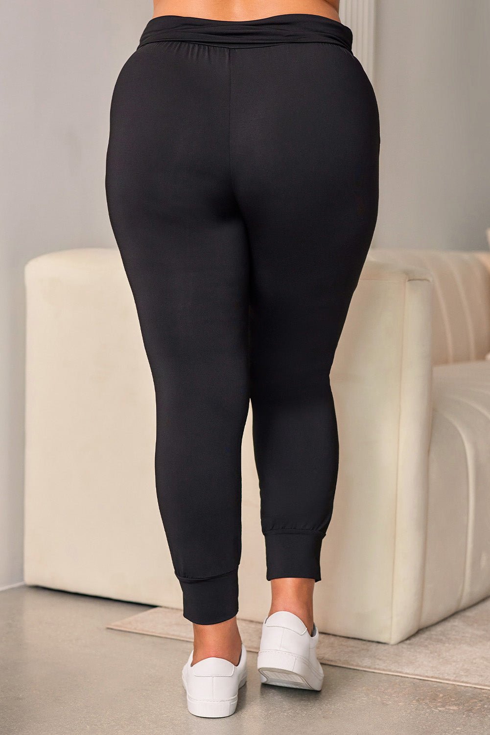 Plus Size High Waist Skinny Pants - Lookzlike