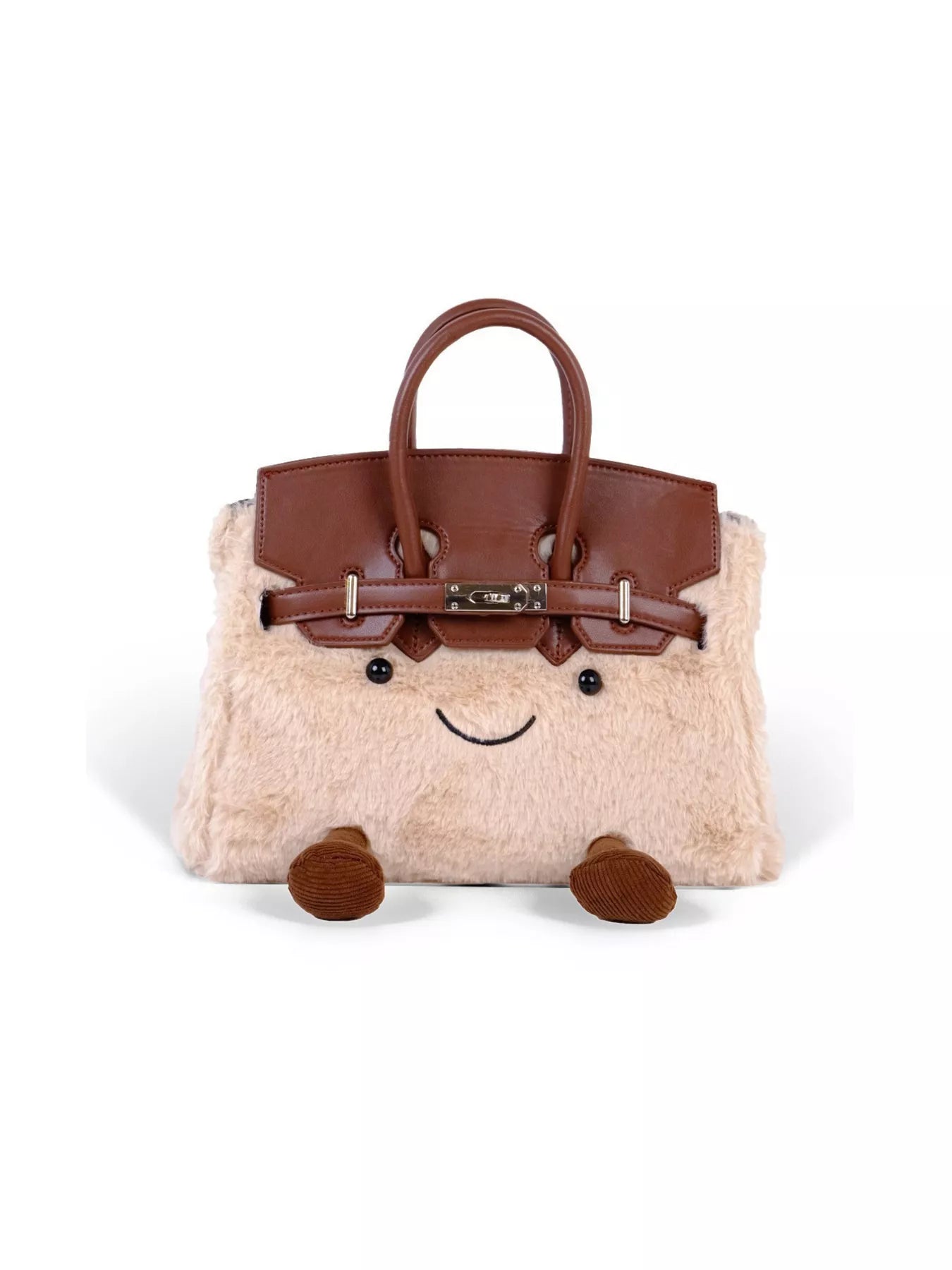 Plush Handbag with Cartoon Face designed for comfort and style at Lookzlike