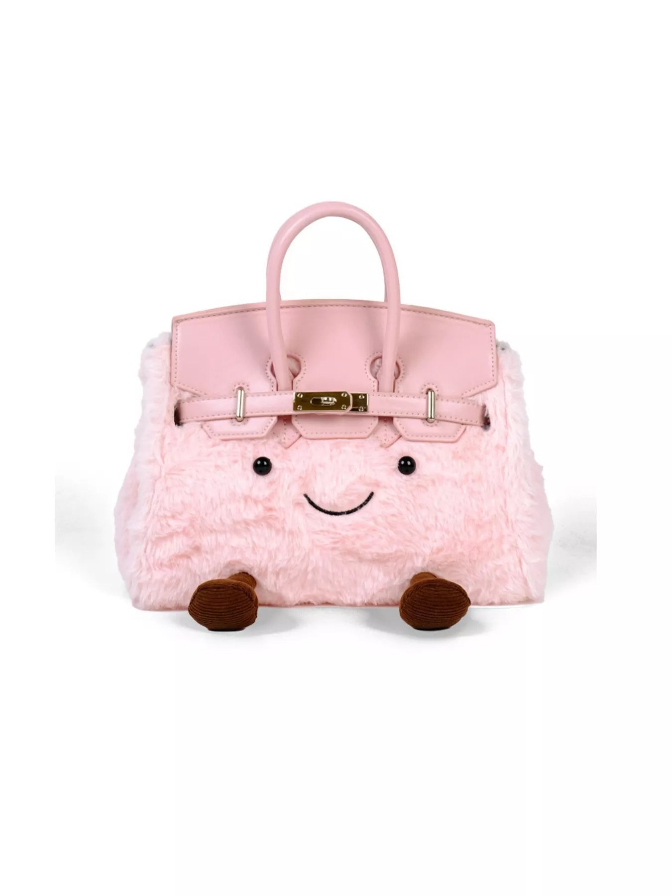 Plush Handbag with Cartoon Face designed for comfort and style at Lookzlike