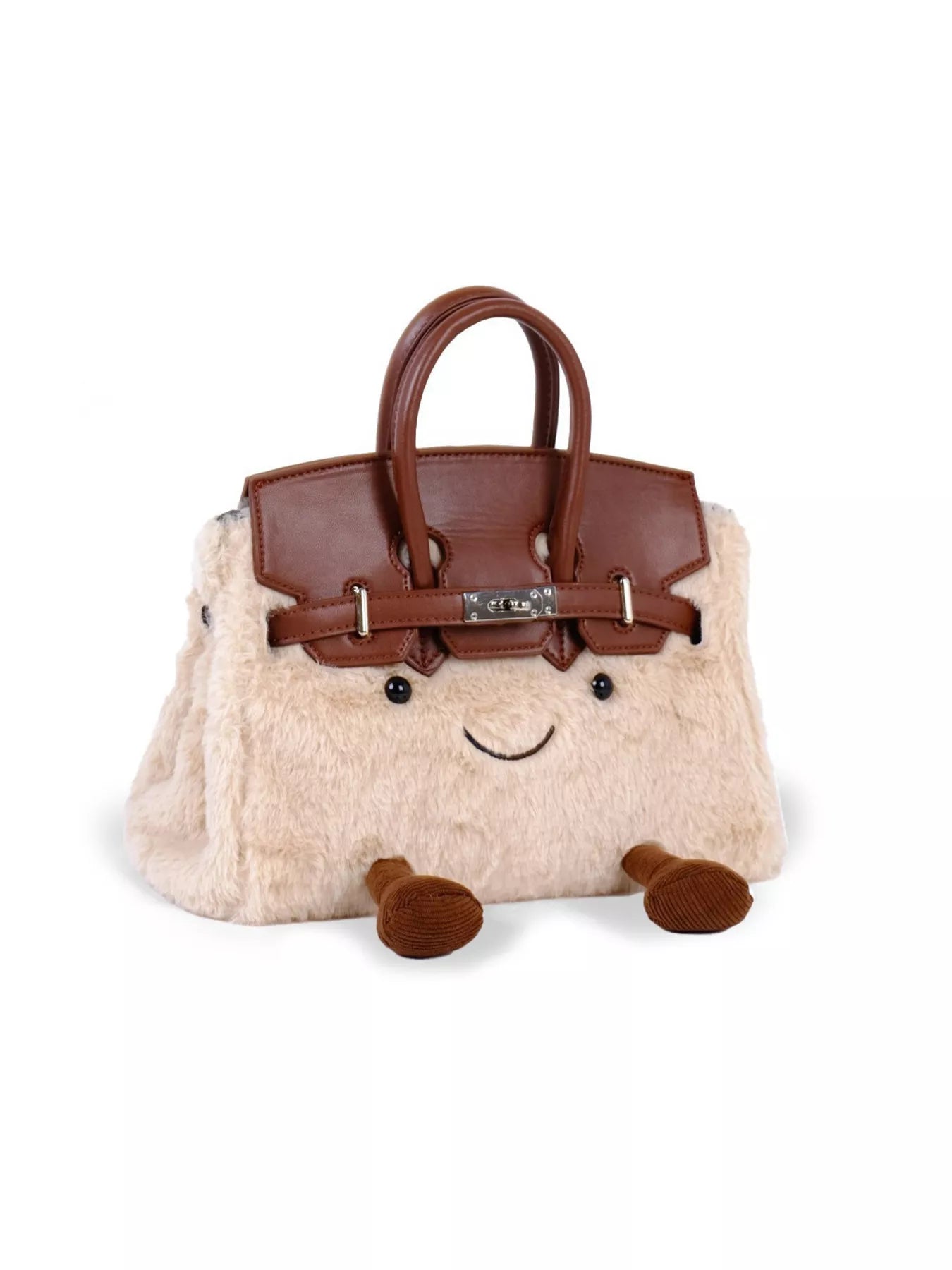 Plush Handbag with Cartoon Face designed for comfort and style at Lookzlike