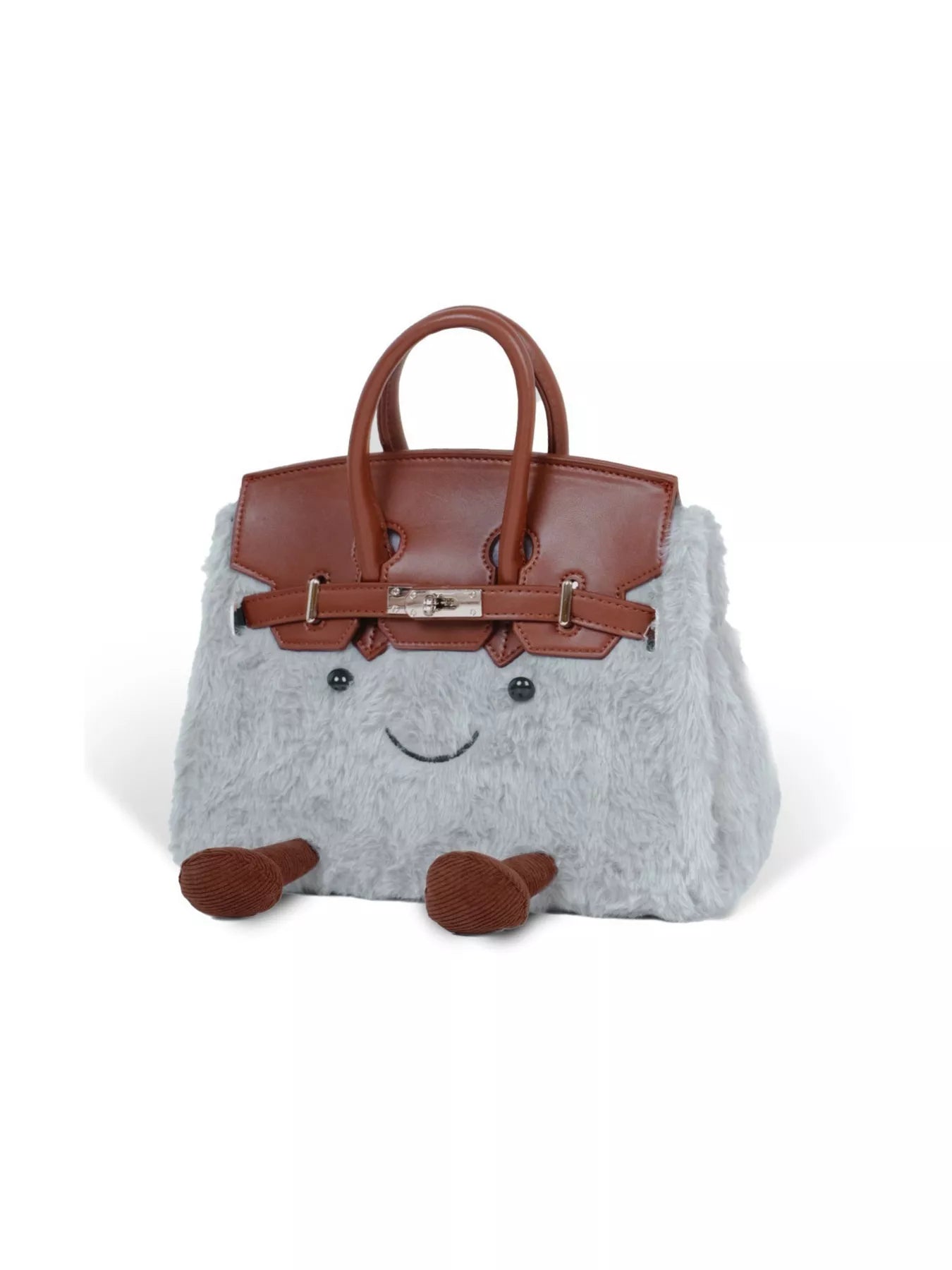 Plush Handbag with Cartoon Face designed for comfort and style at Lookzlike