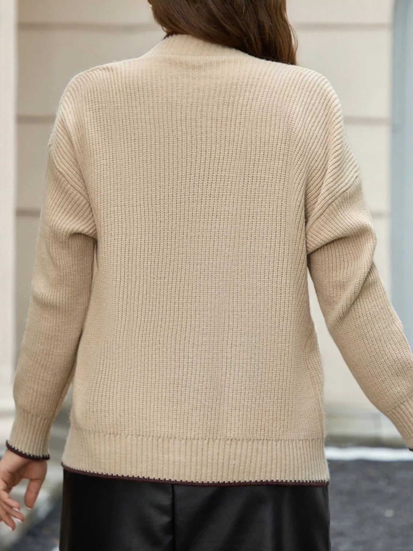 Pocketed Button Down Cardigan designed for comfort and style at Lookzlike