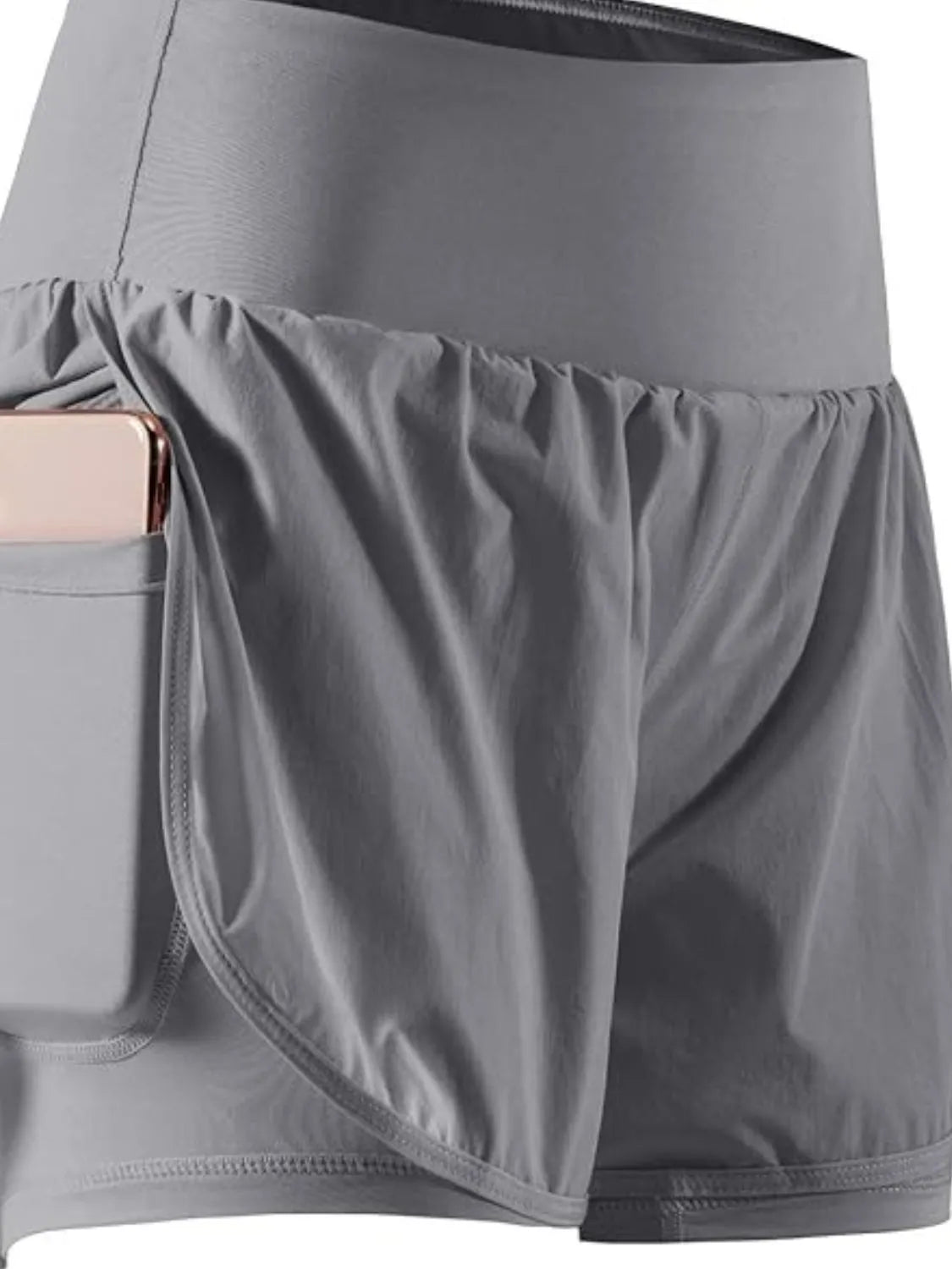 Pocketed High Waist Active Shorts designed for comfort and style at Lookzlike