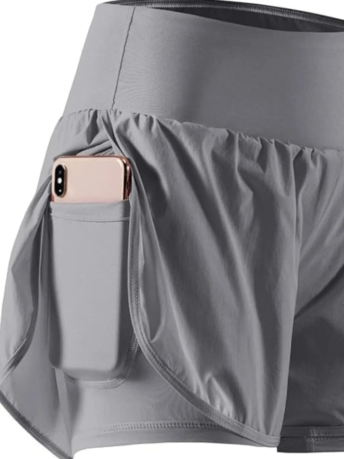 Pocketed High Waist Active Shorts designed for comfort and style at Lookzlike