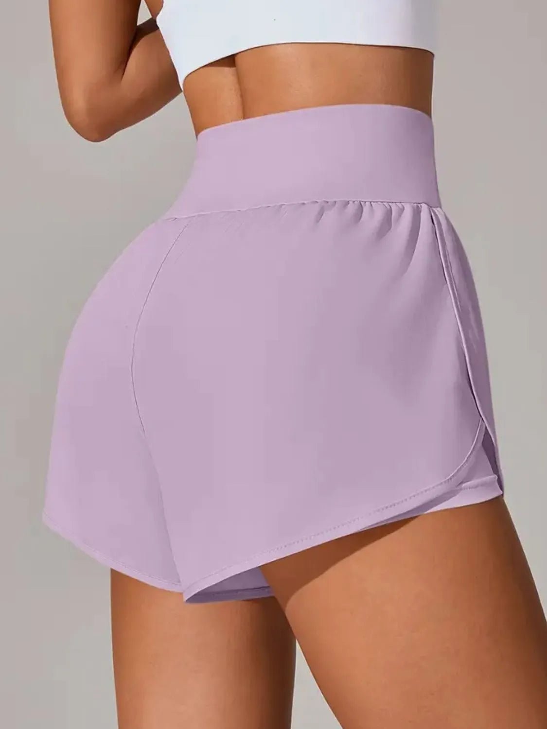 Pocketed High Waist Active Shorts designed for comfort and style at Lookzlike