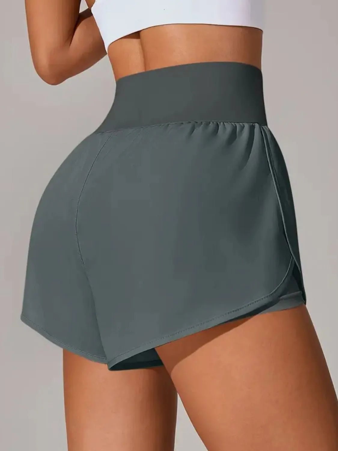 Pocketed High Waist Active Shorts designed for comfort and style at Lookzlike
