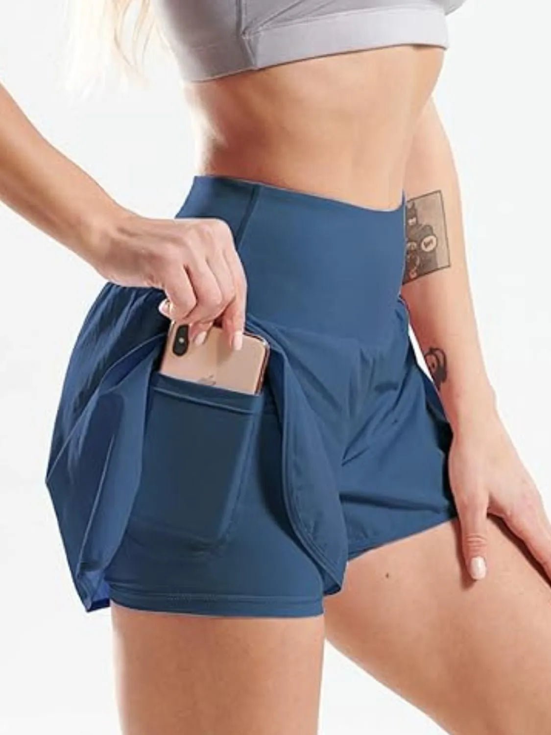 Pocketed High Waist Active Shorts designed for comfort and style at Lookzlike