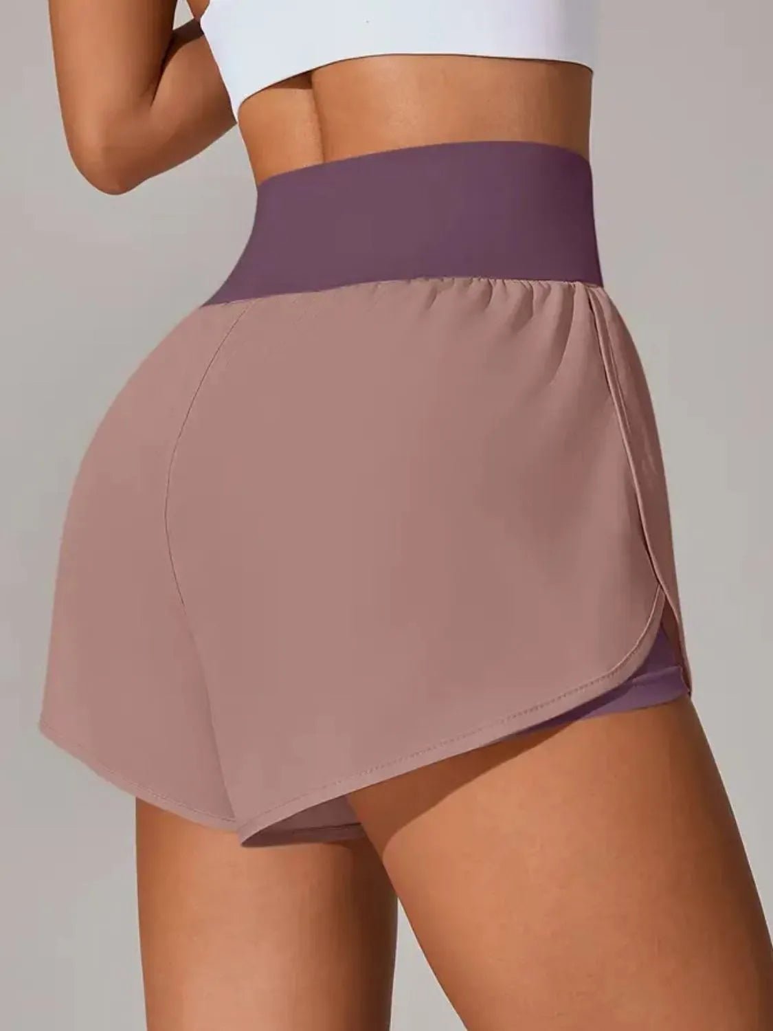 Pocketed High Waist Active Shorts designed for comfort and style at Lookzlike