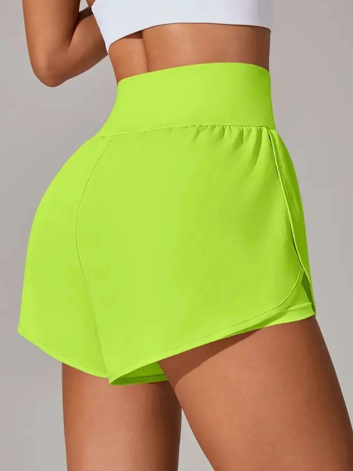 Pocketed High Waist Active Shorts designed for comfort and style at Lookzlike