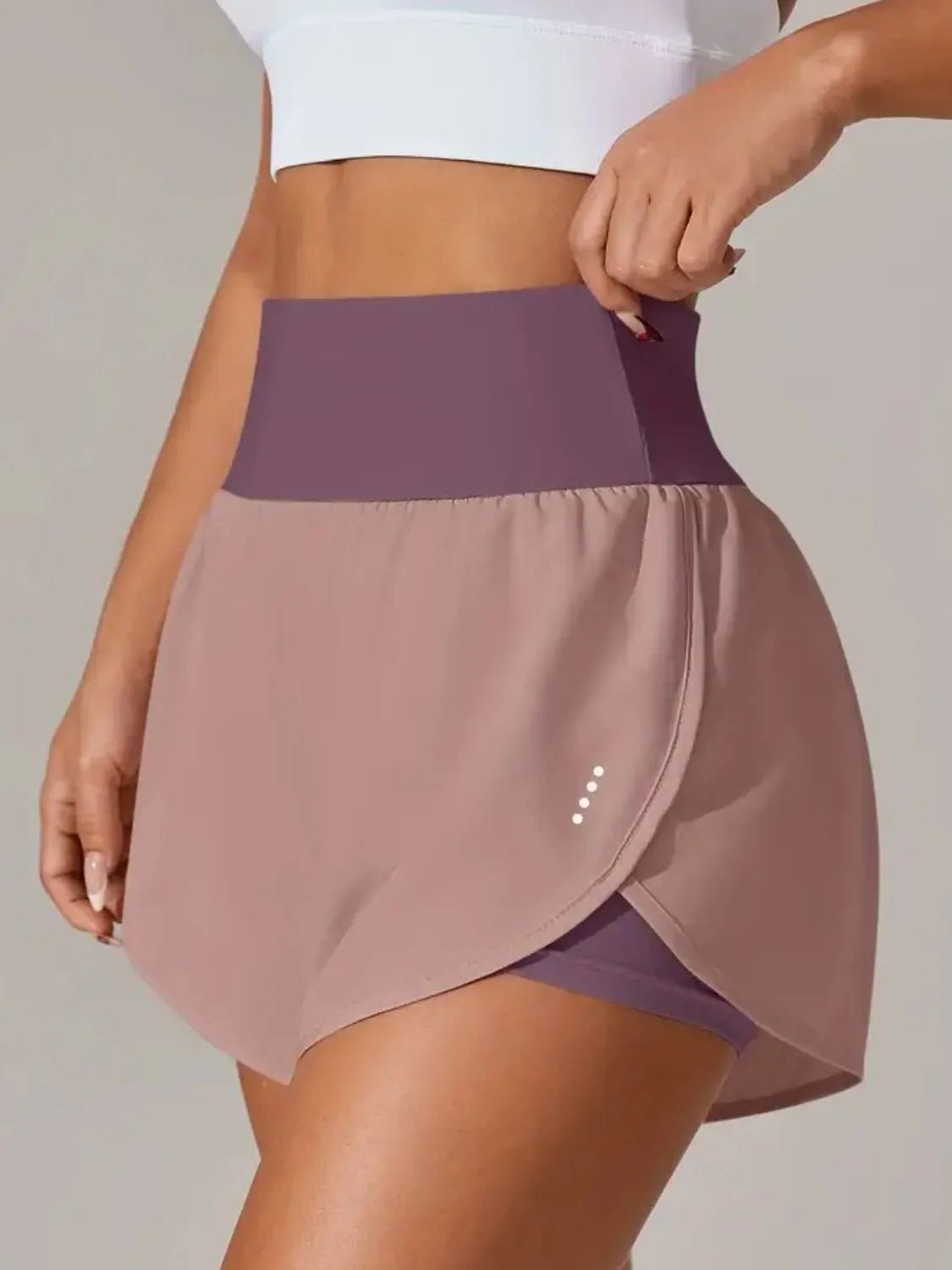 Pocketed High Waist Active Shorts designed for comfort and style at Lookzlike