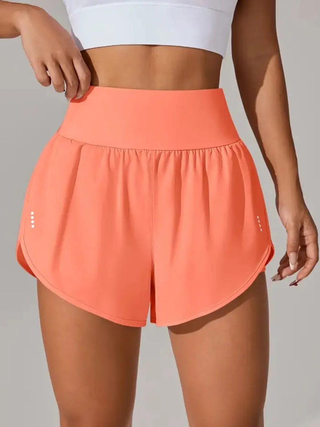 Pocketed High Waist Active Shorts designed for comfort and style at Lookzlike