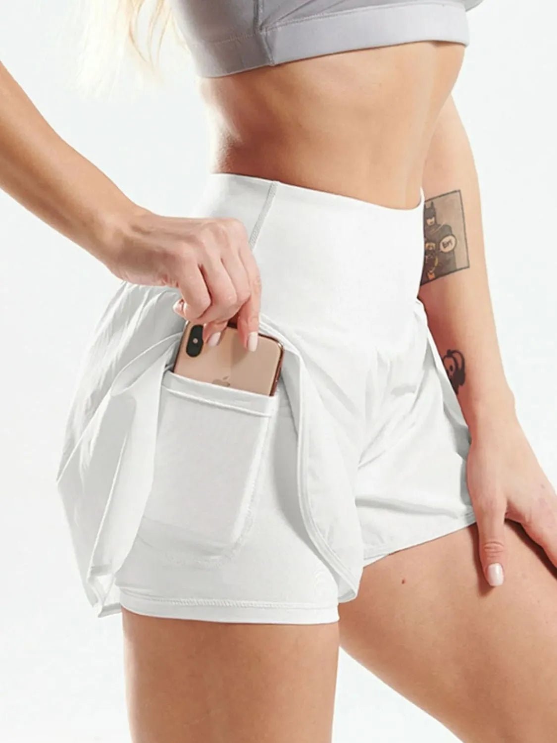 Pocketed High Waist Active Shorts designed for comfort and style at Lookzlike