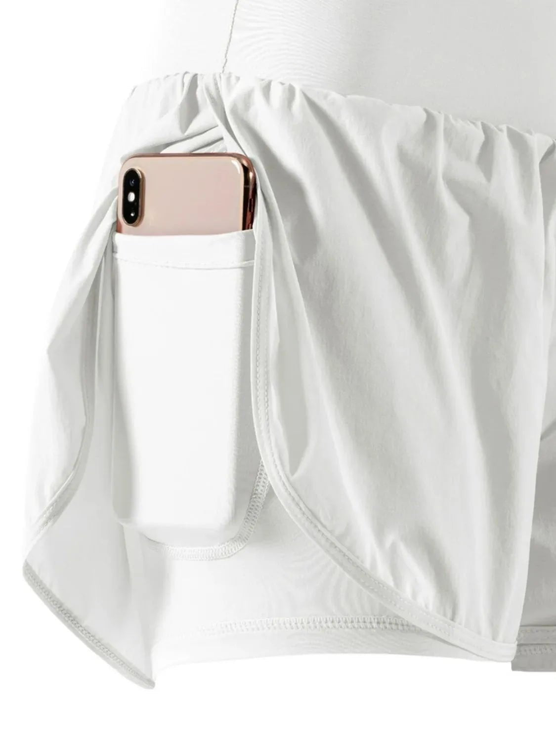 Pocketed High Waist Active Shorts designed for comfort and style at Lookzlike