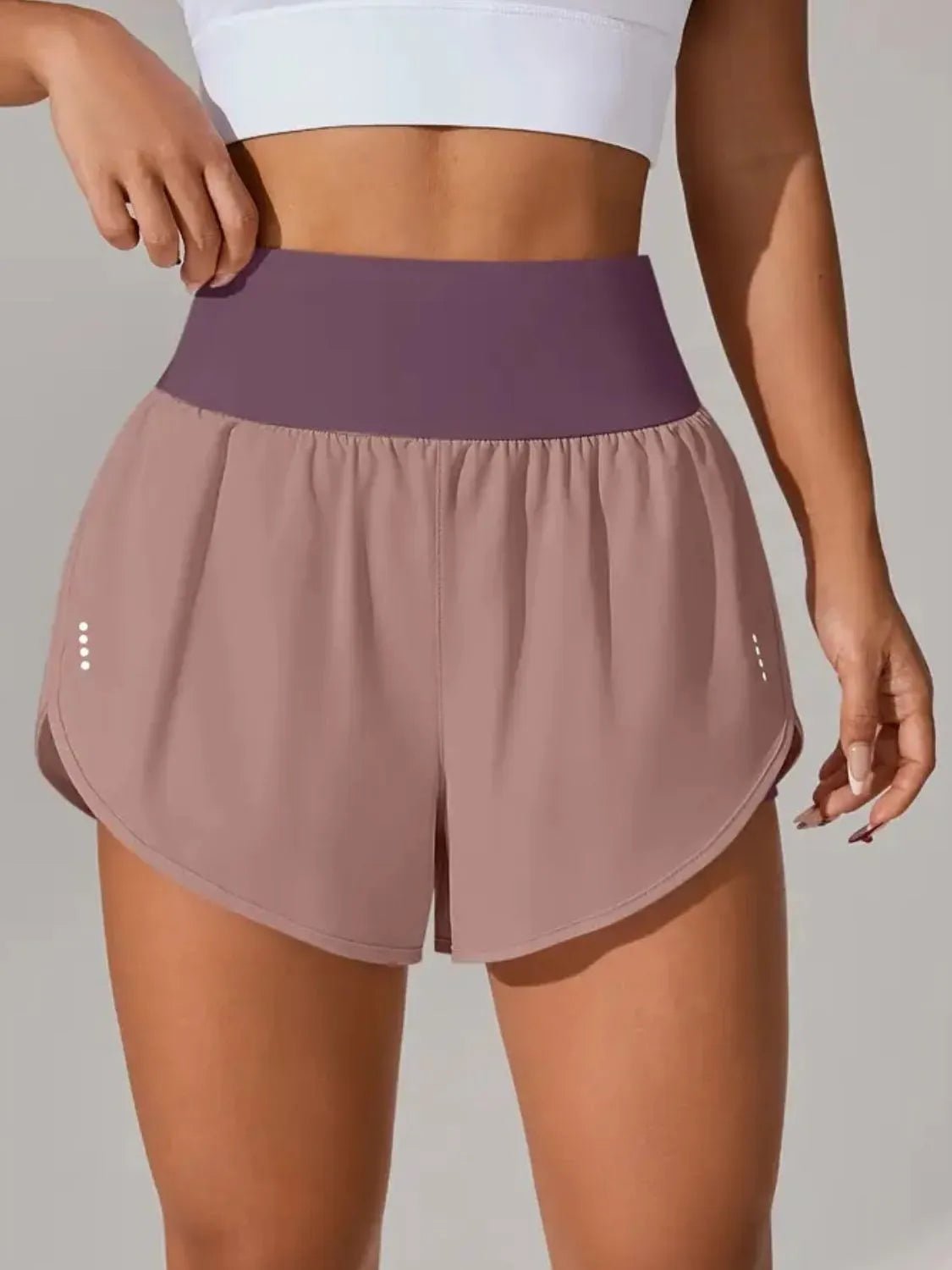 Pocketed High Waist Active Shorts designed for comfort and style at Lookzlike