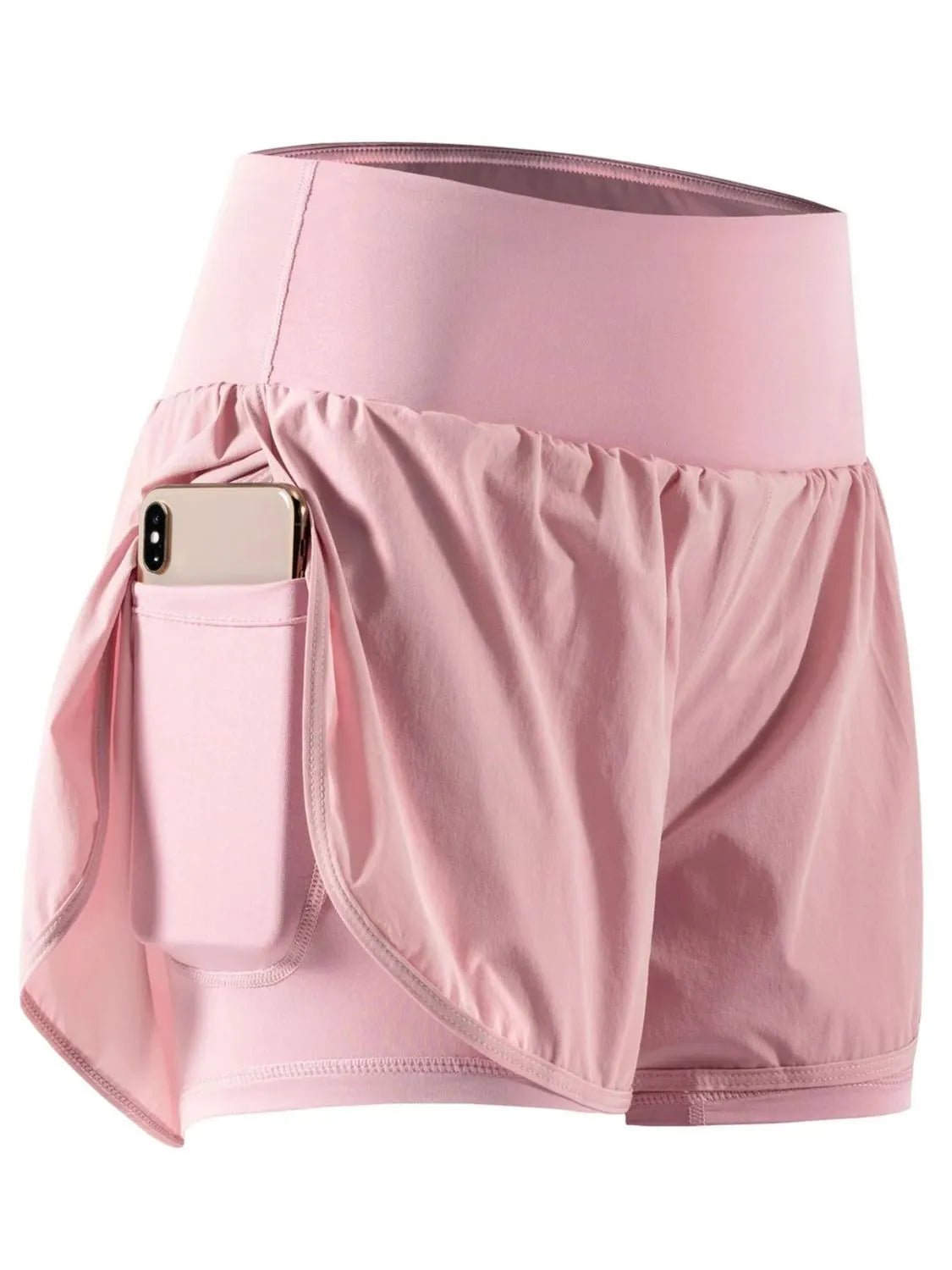 Pocketed High Waist Active Shorts designed for comfort and style at Lookzlike