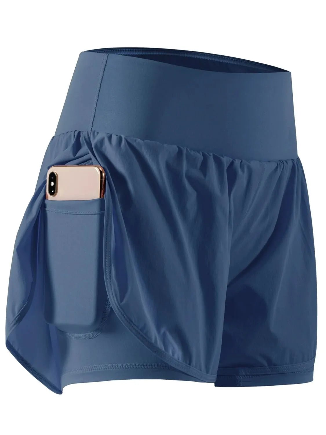 Pocketed High Waist Active Shorts designed for comfort and style at Lookzlike