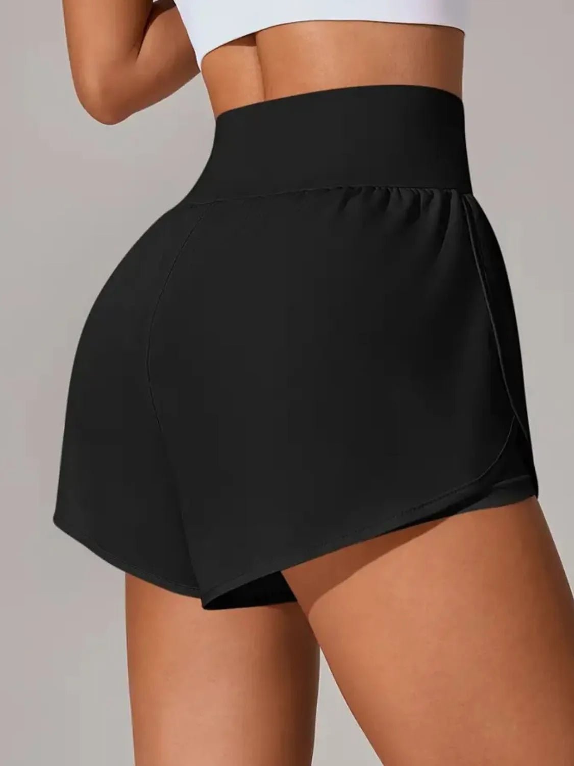Pocketed High Waist Active Shorts designed for comfort and style at Lookzlike