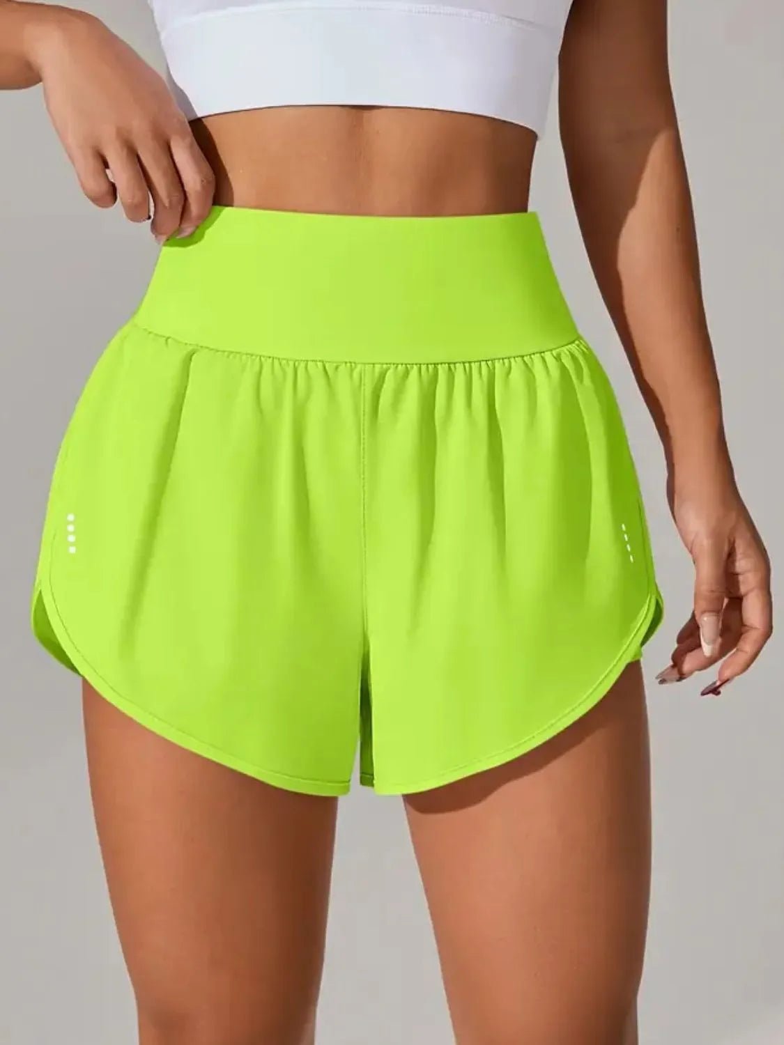 Pocketed High Waist Active Shorts designed for comfort and style at Lookzlike