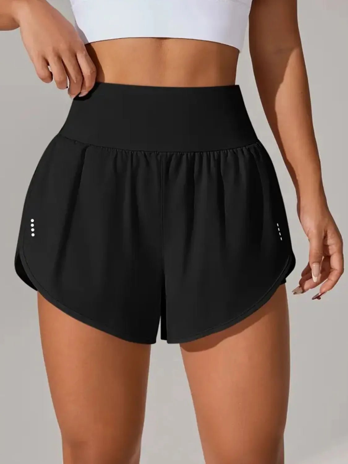 Pocketed High Waist Active Shorts designed for comfort and style at Lookzlike
