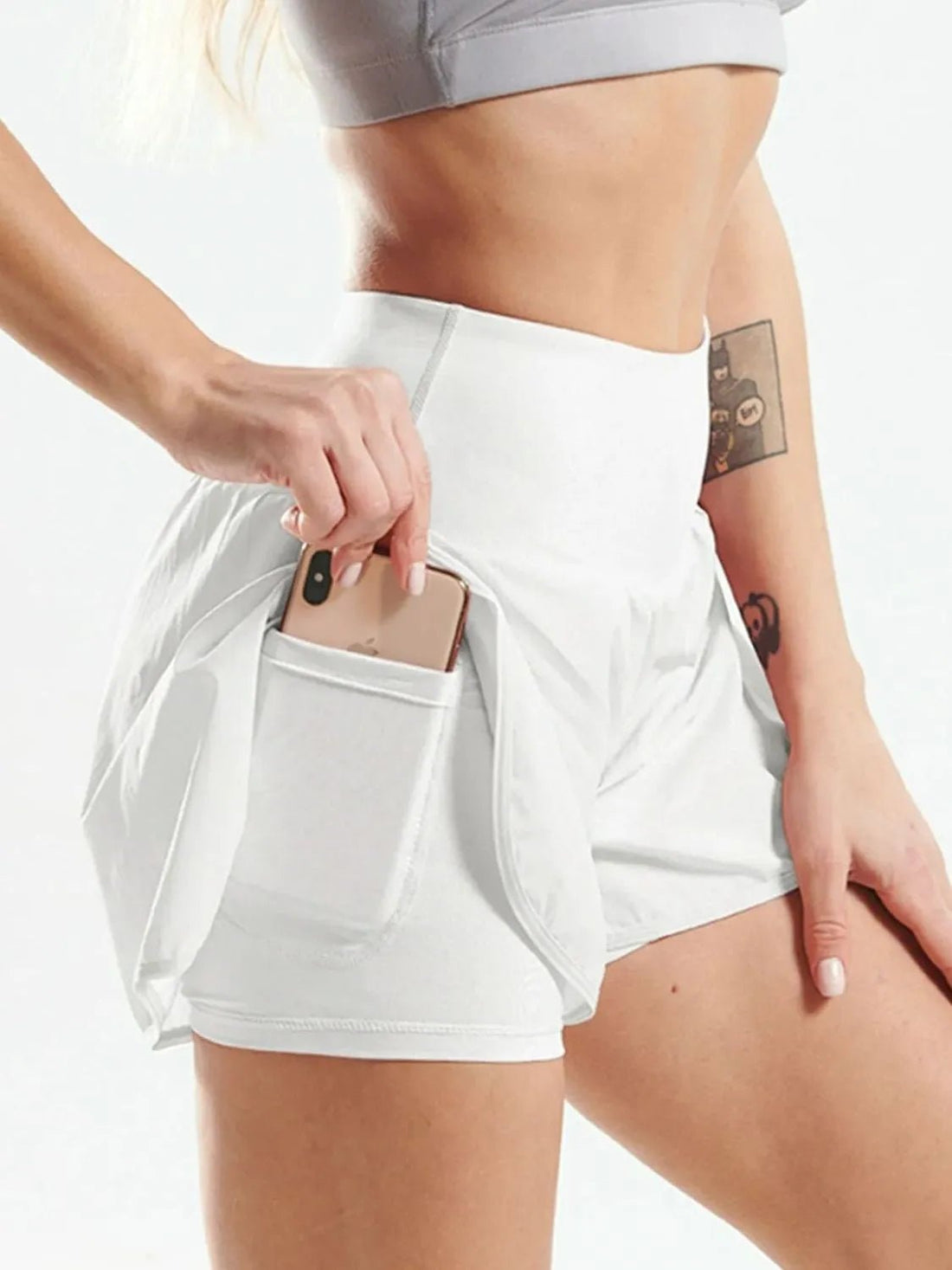 Pocketed High Waist Active Shorts designed for comfort and style at Lookzlike
